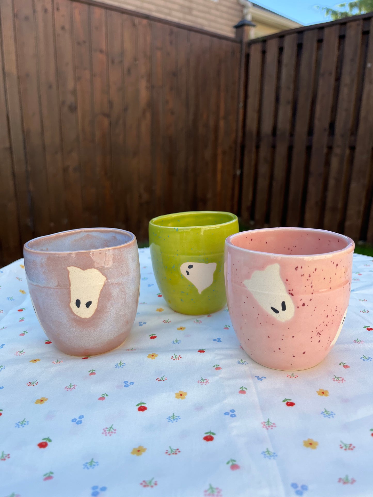 Green Speckle Ghost Tumbler