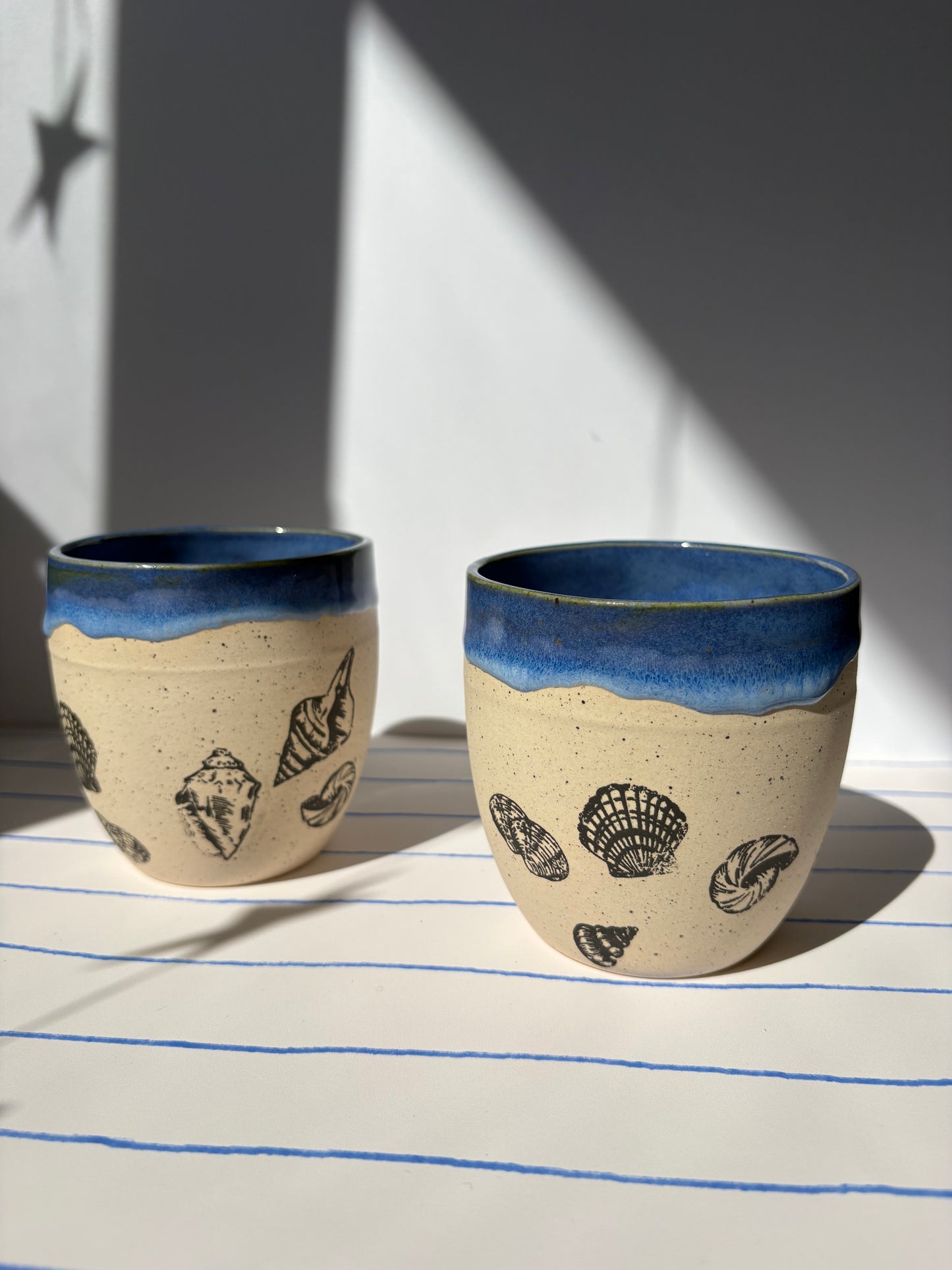 Speckled Seashell Tumbler Cup