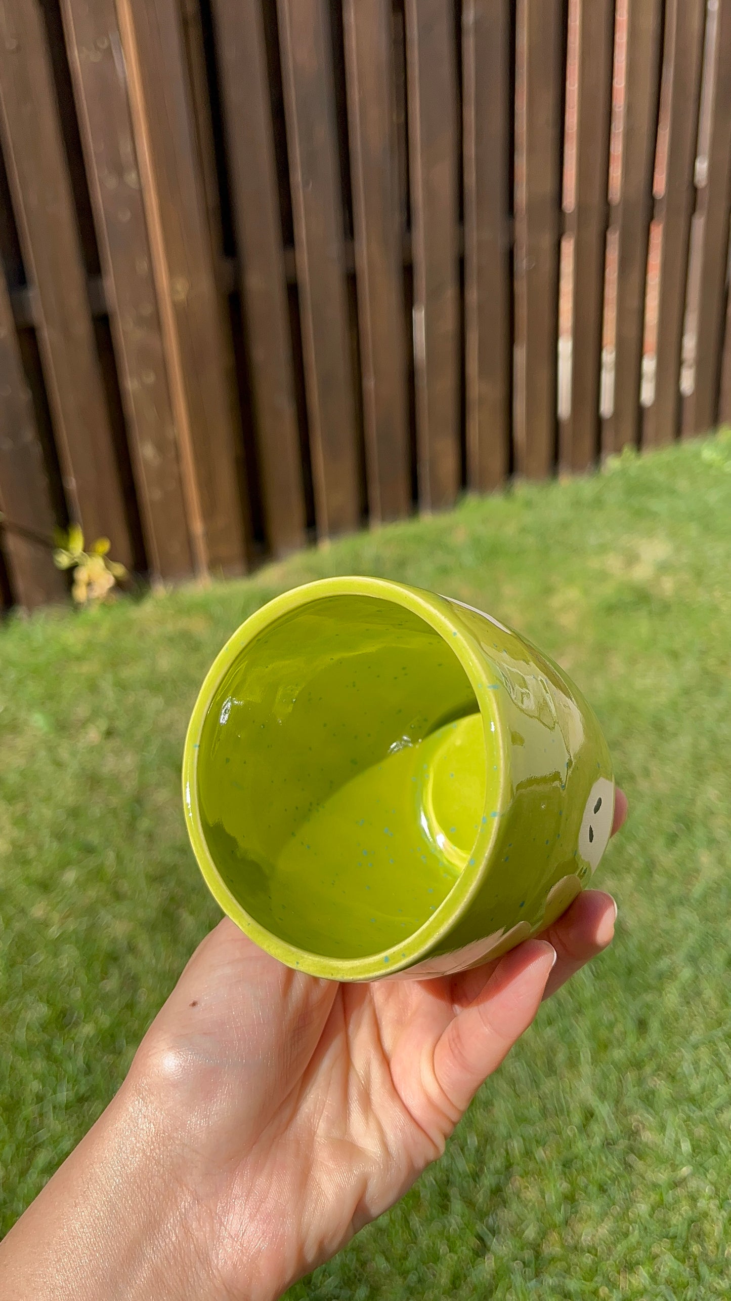Green Speckle Ghost Tumbler