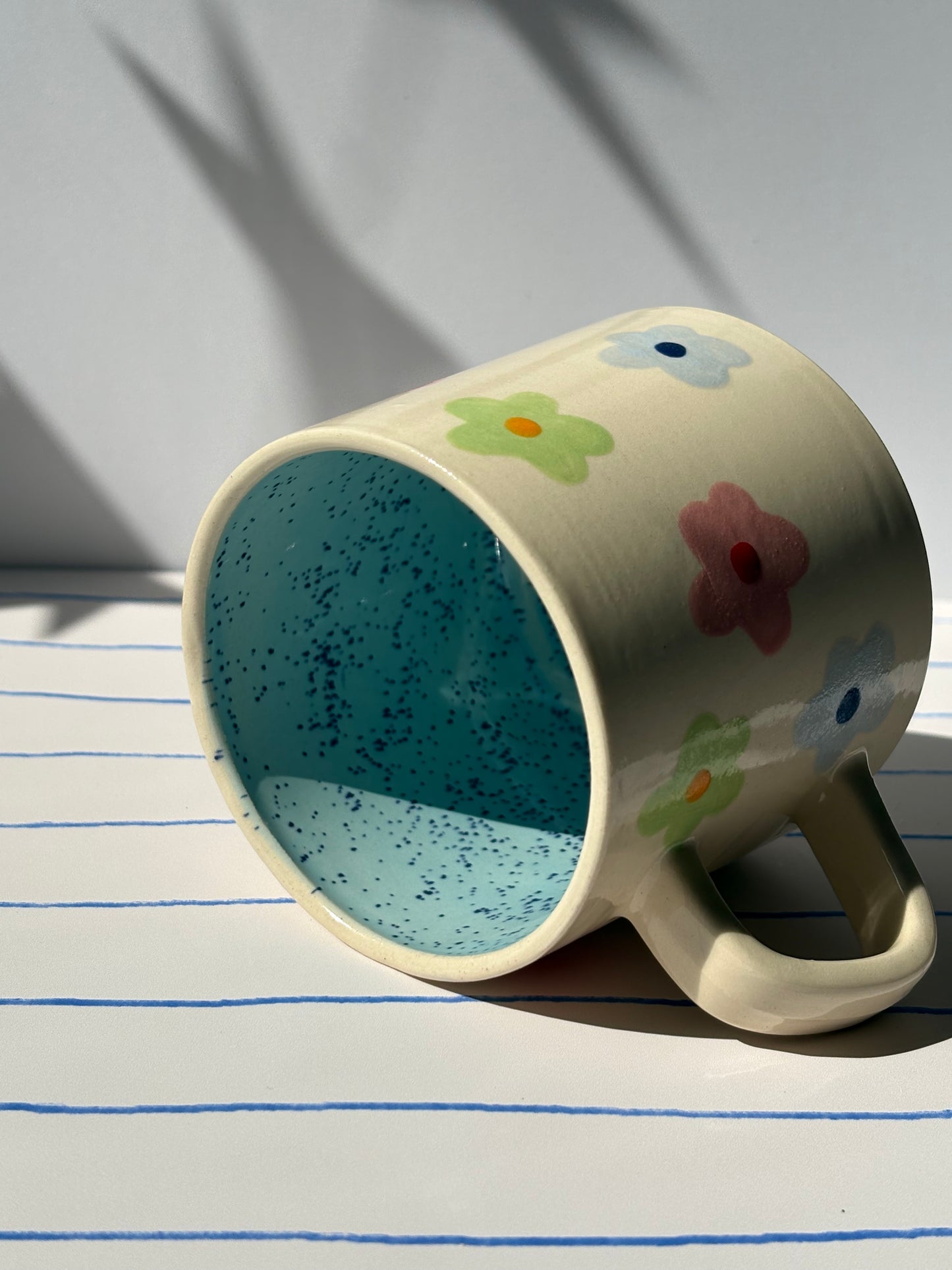 Colourful Pastel Flowers Mug