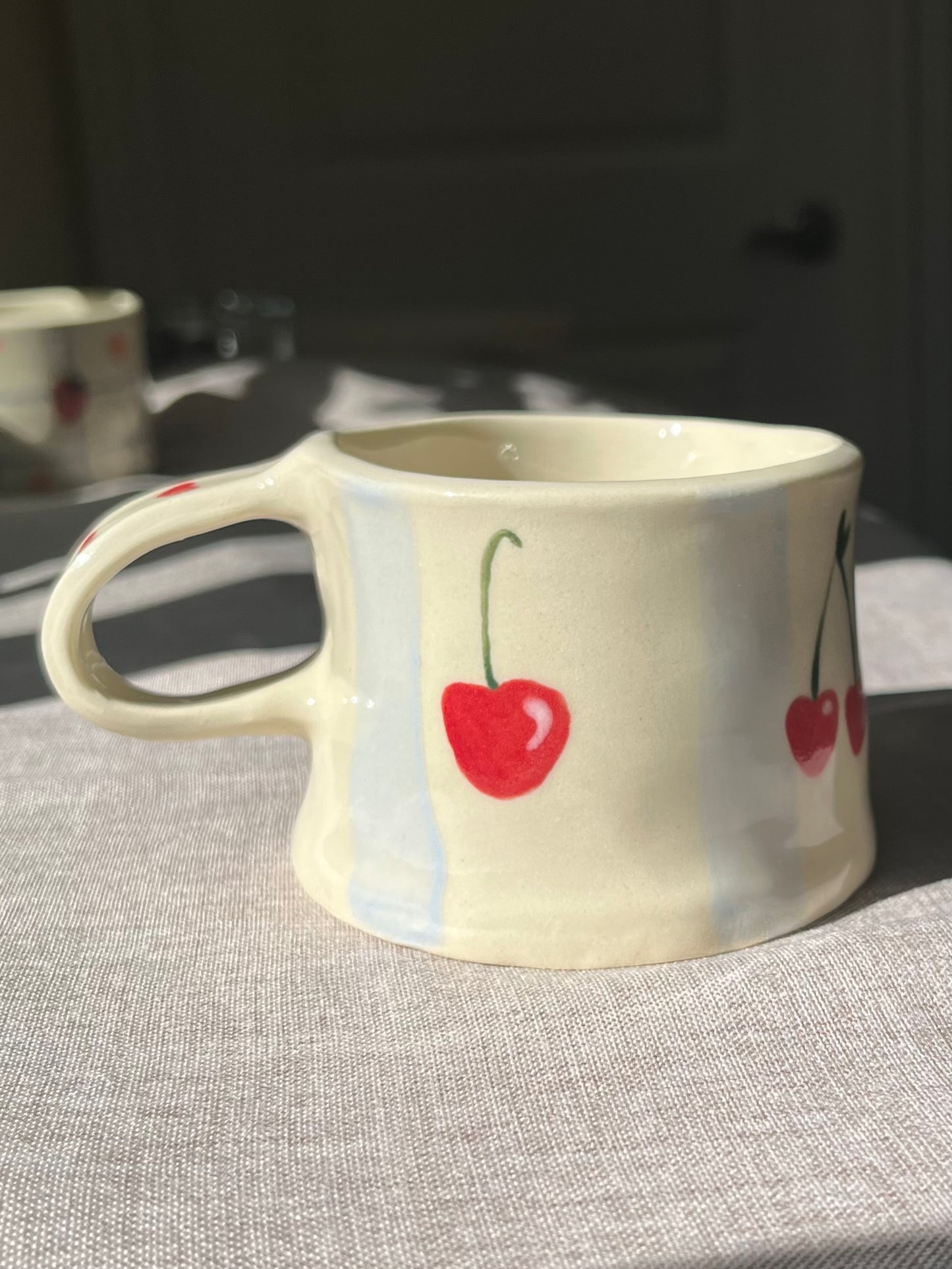 Cherry and Stripes Mug