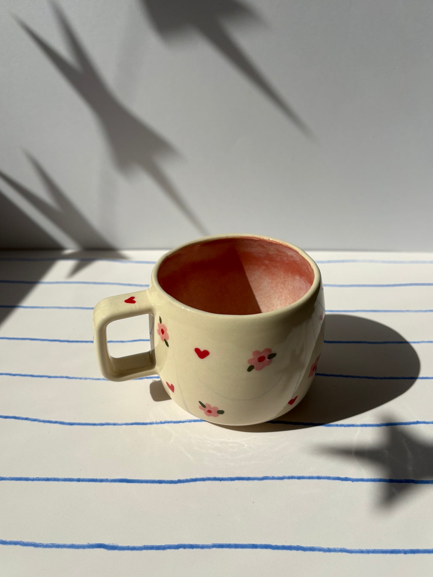 Dainty Pink Flower Espresso Cup