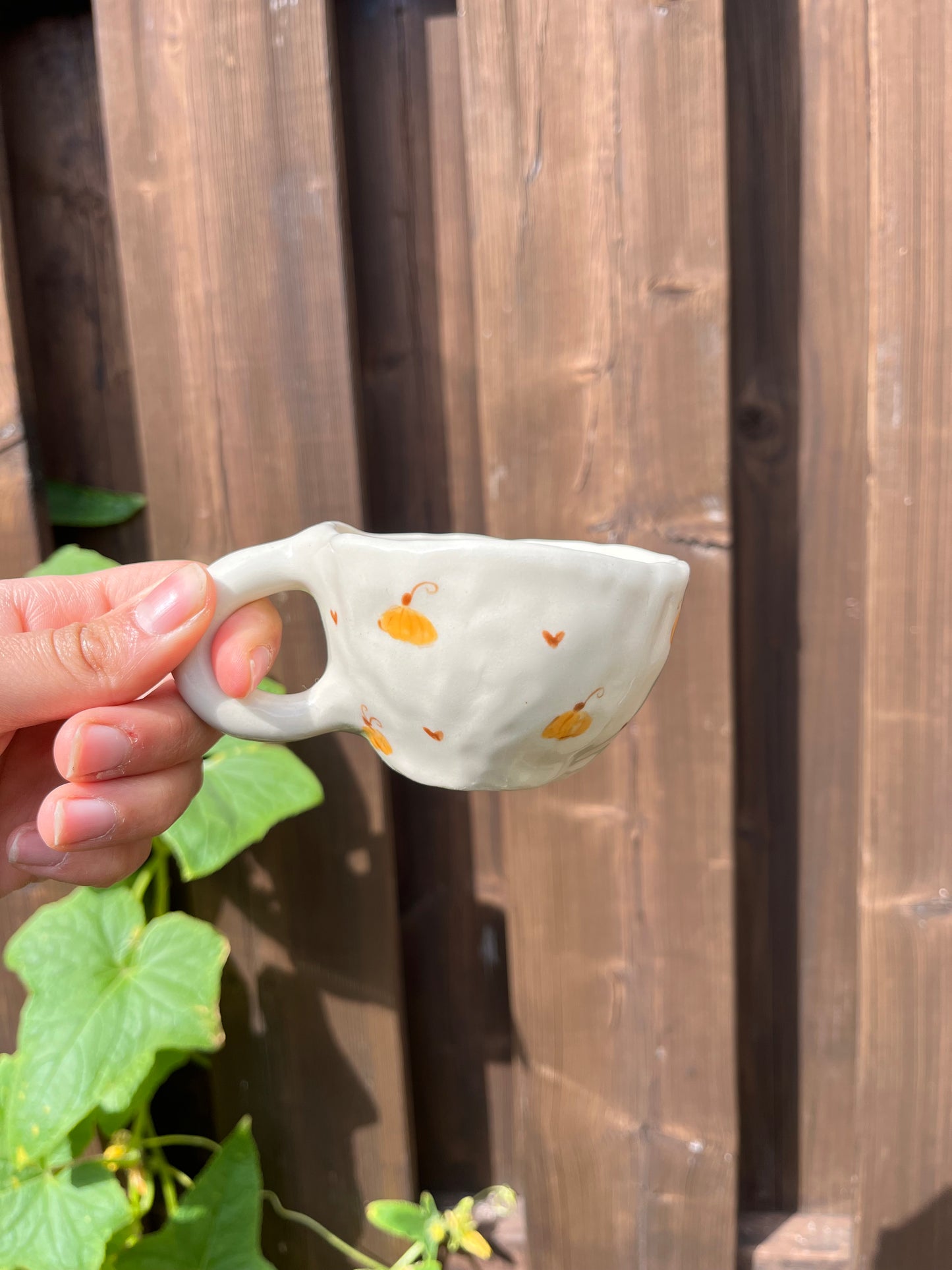 Pumpkins & Hearts Espresso Cup