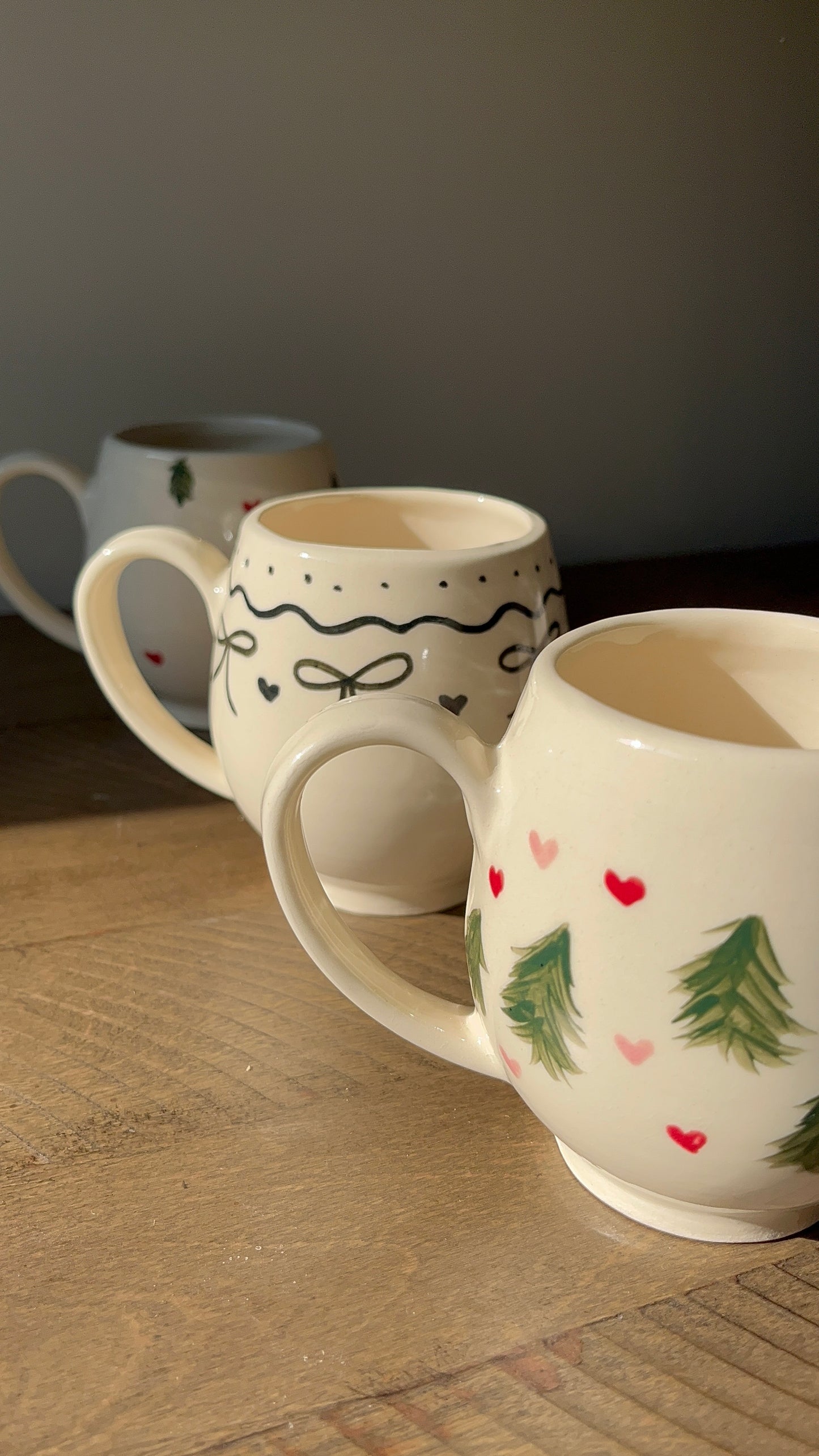 Swirly Black Ribbons Mug