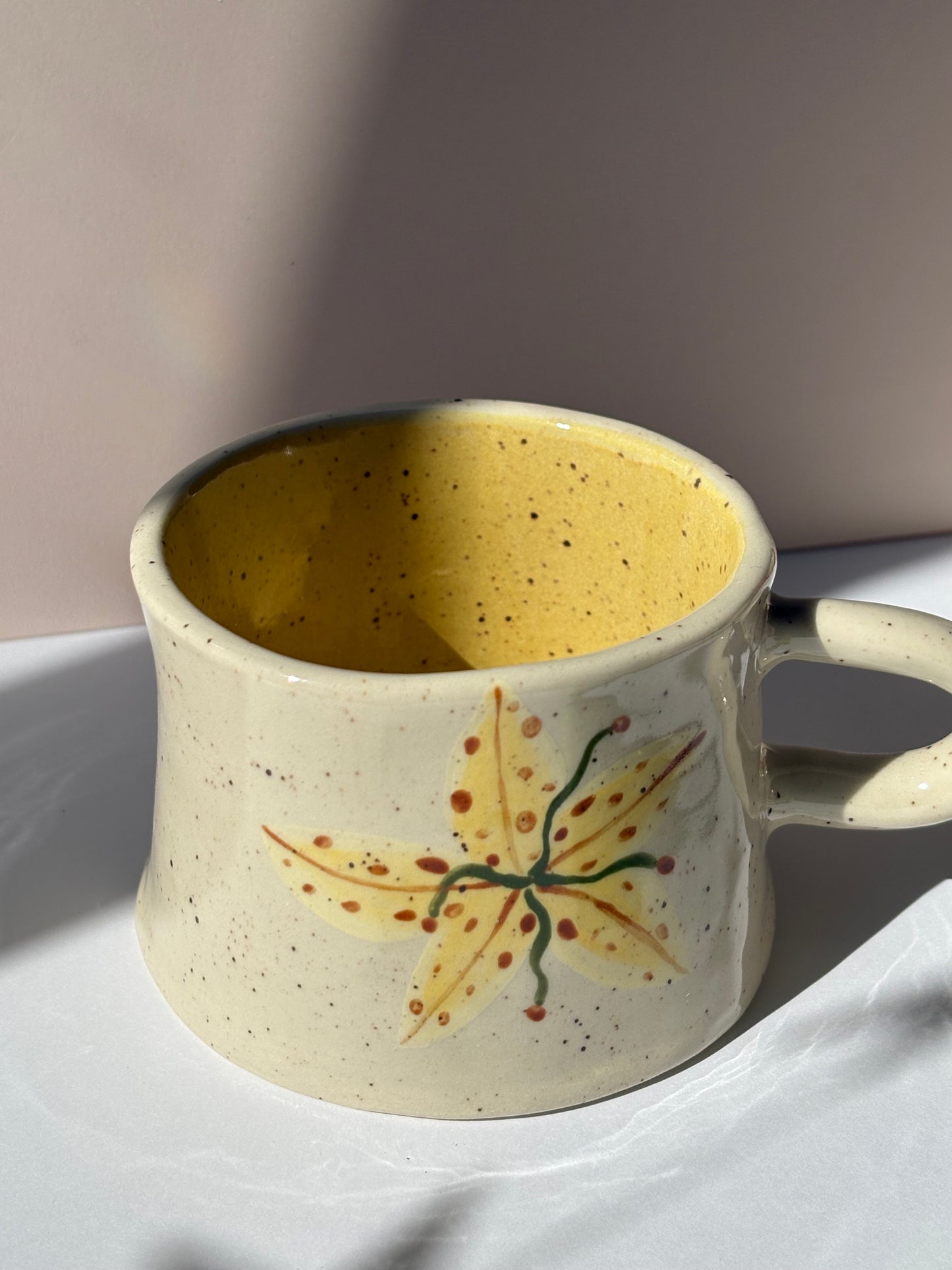 Yellow Lily of the Incas Mug