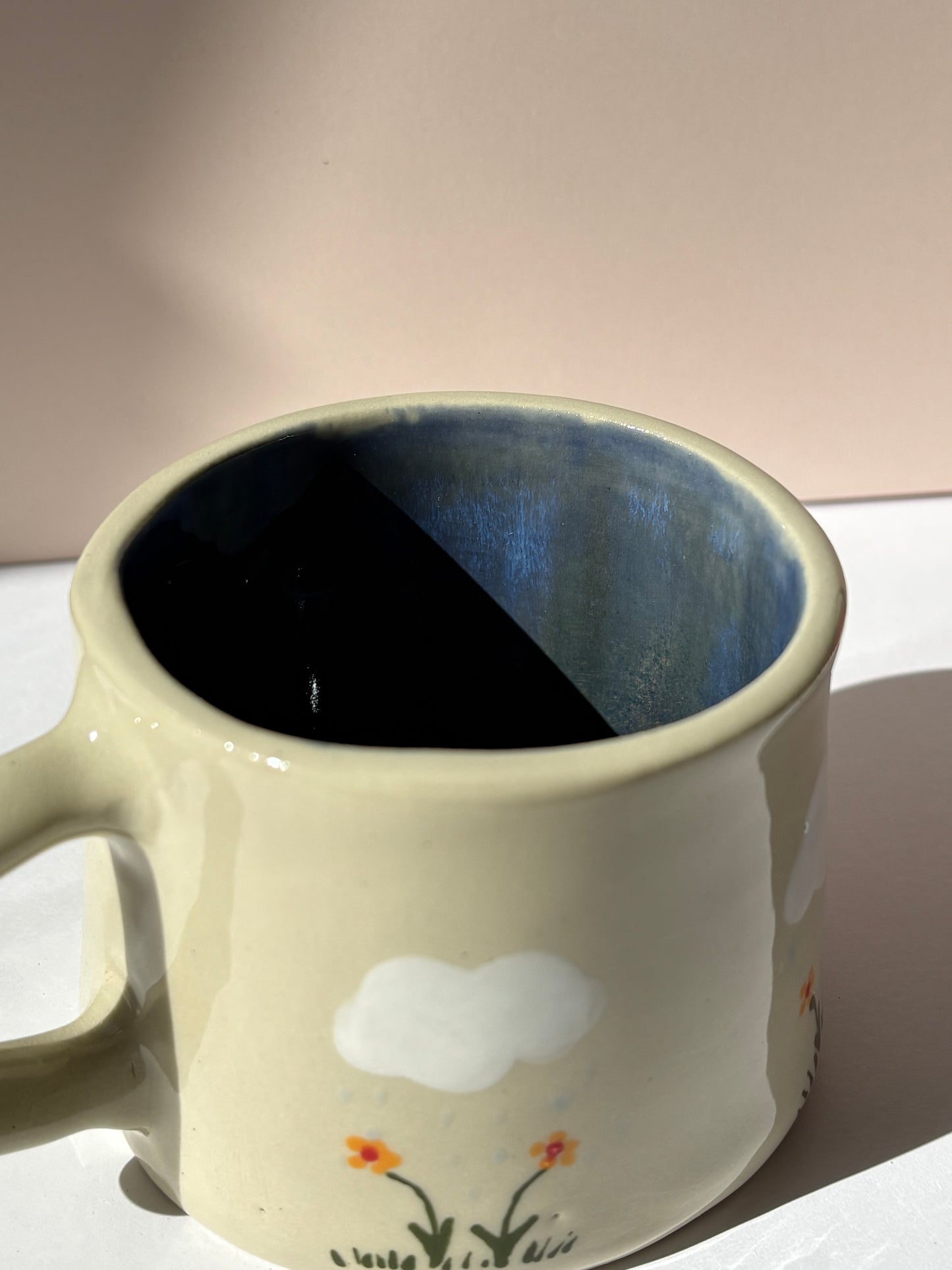 Rain Clouds & Flowers Mug
