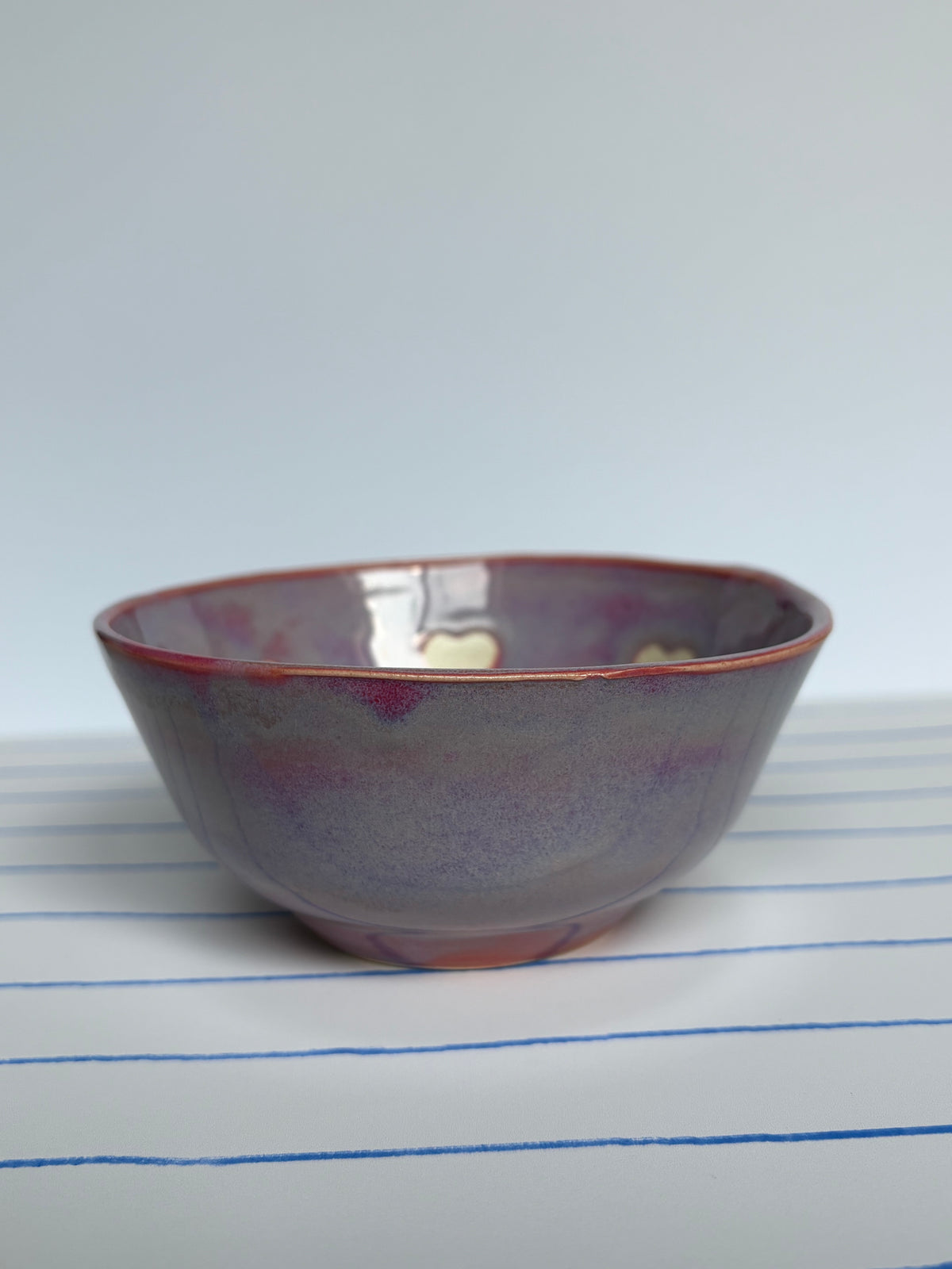Magic Purple Hearts Bowl