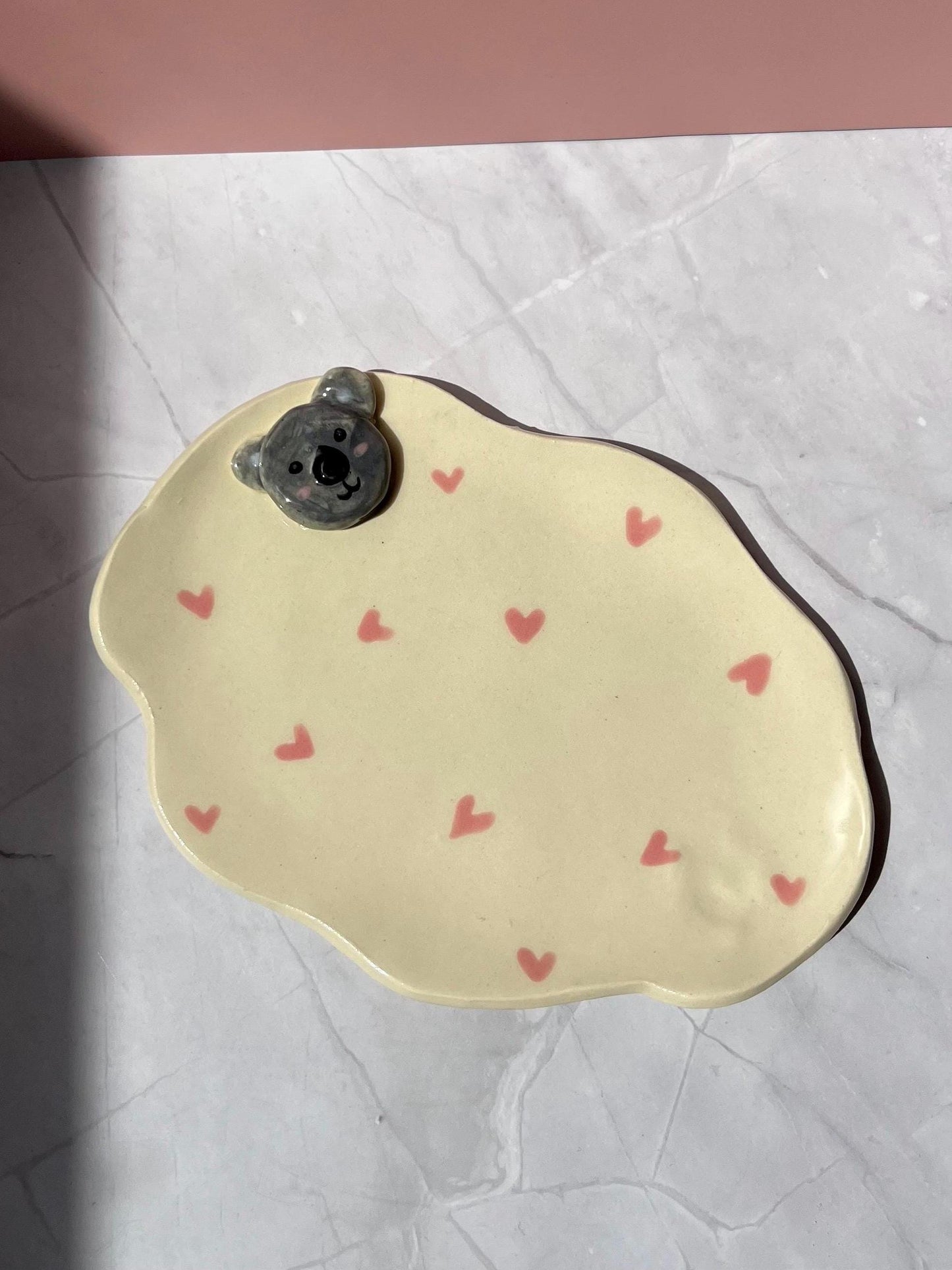 Cute Koala Handmade Ceramic Trinket Dish