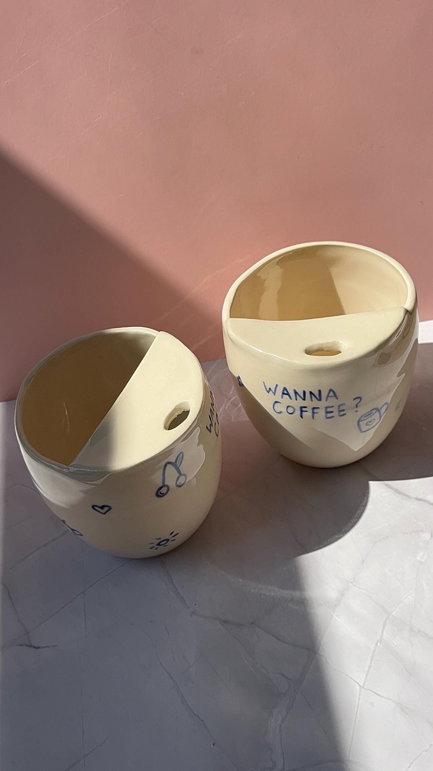 Wanna Coffee Handmade Ceramic To-Go Cup