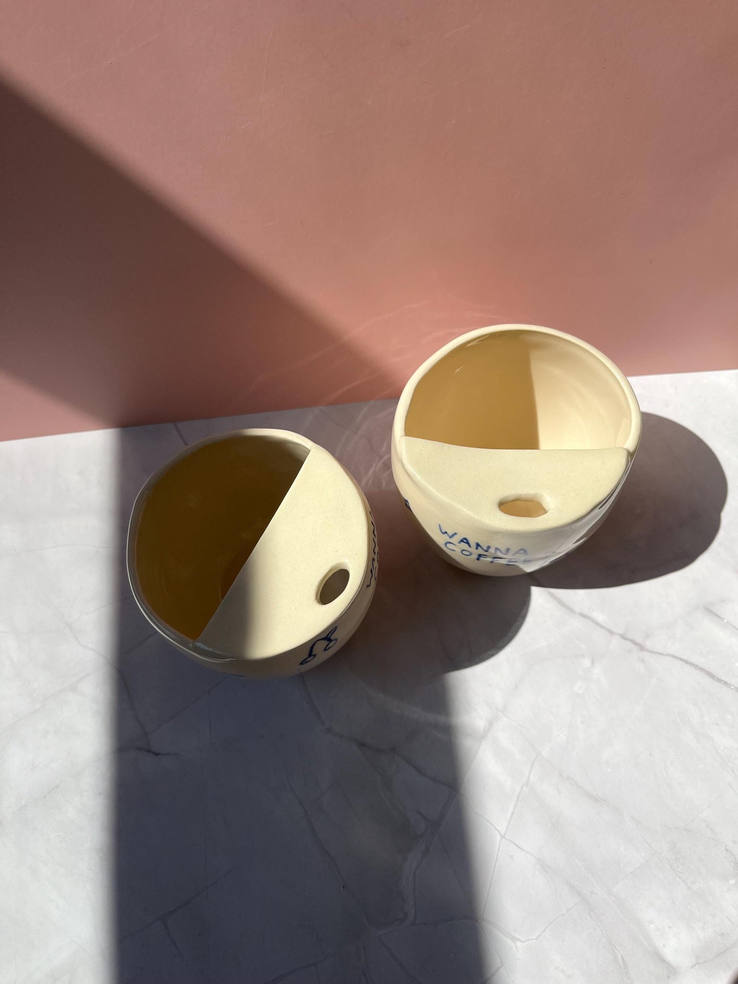Wanna Coffee Handmade Ceramic To-Go Cup