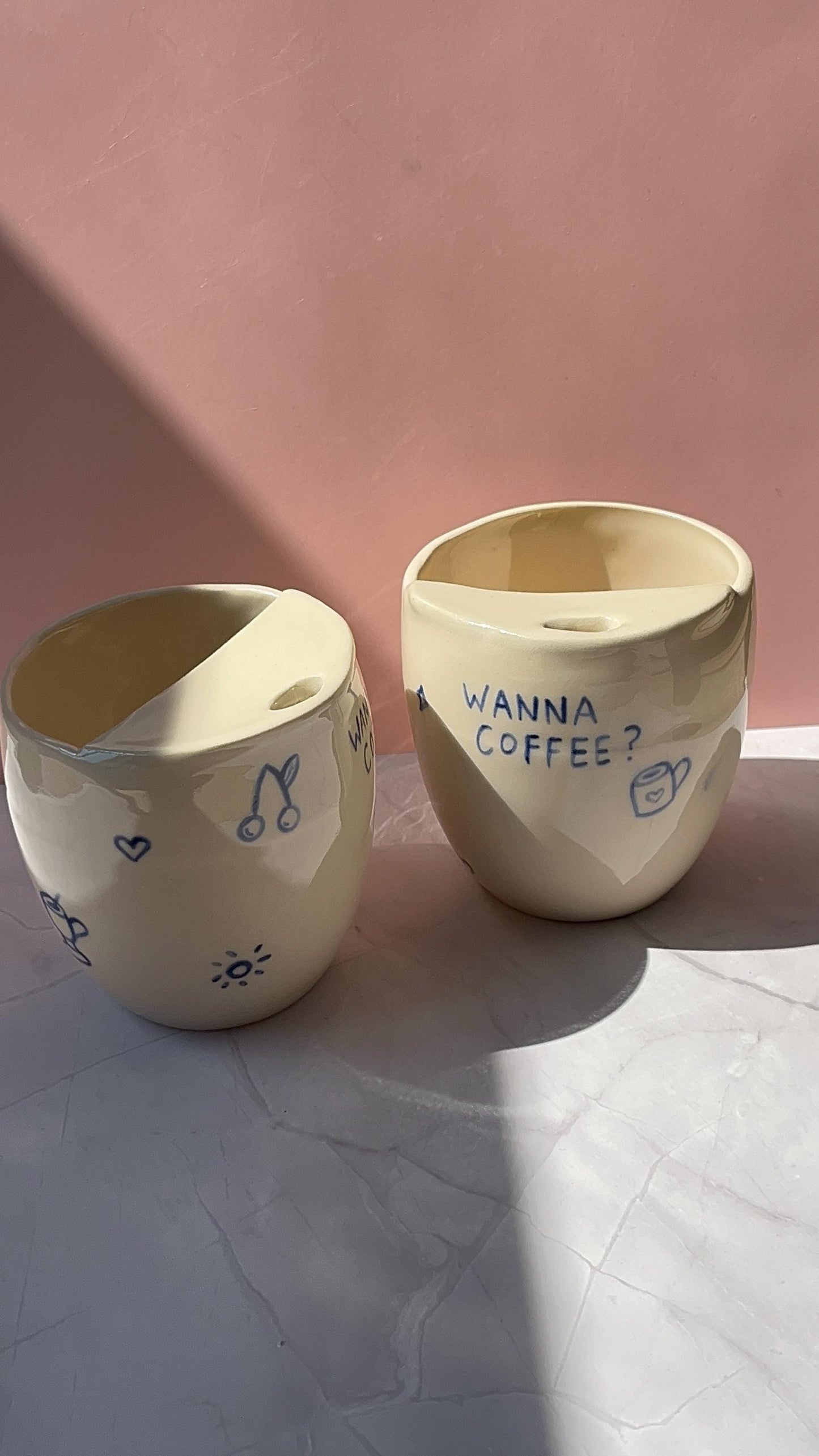 Wanna Coffee Handmade Ceramic To-Go Cup