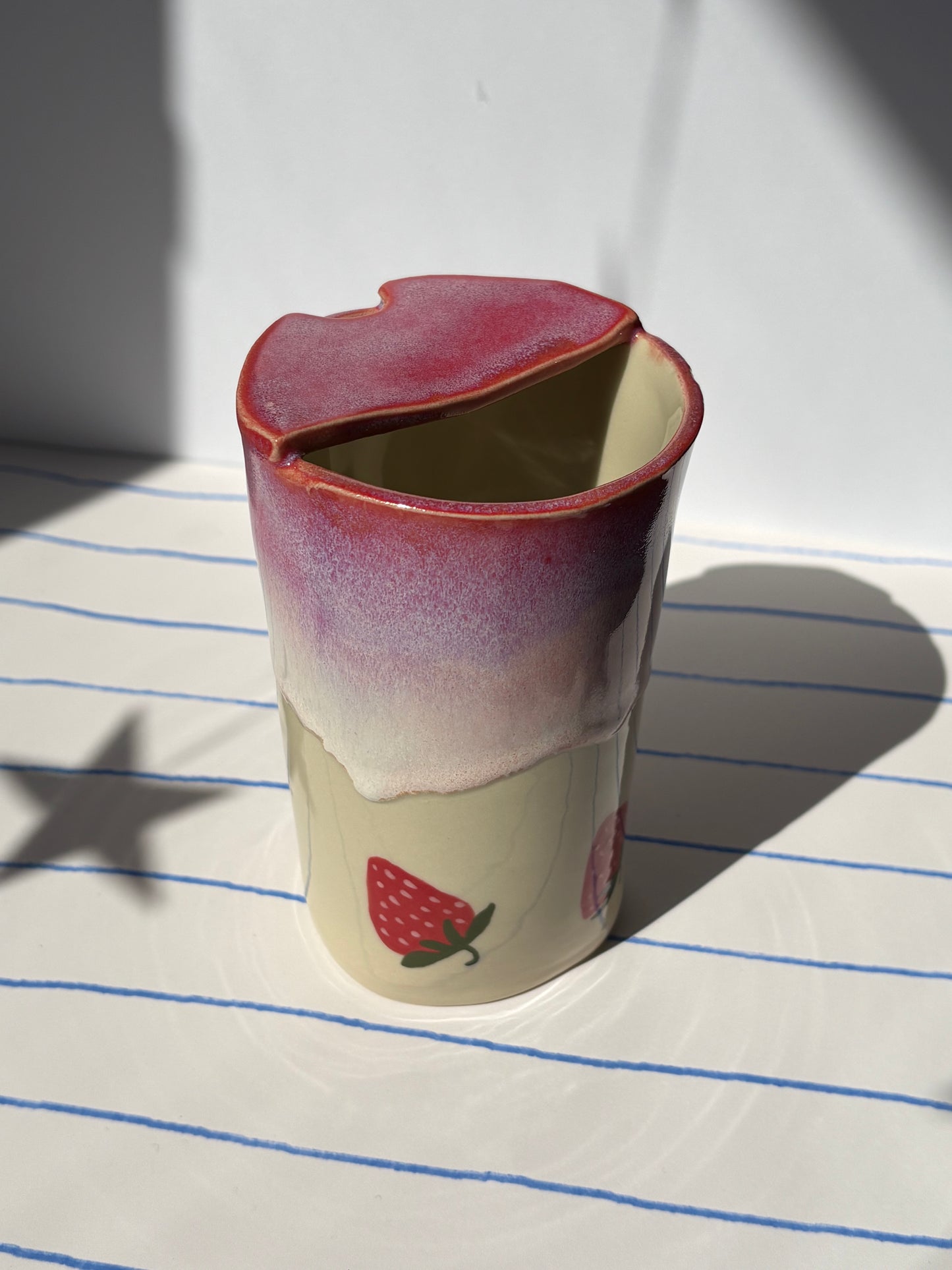 Strawberry Milkshake To-Go Cup