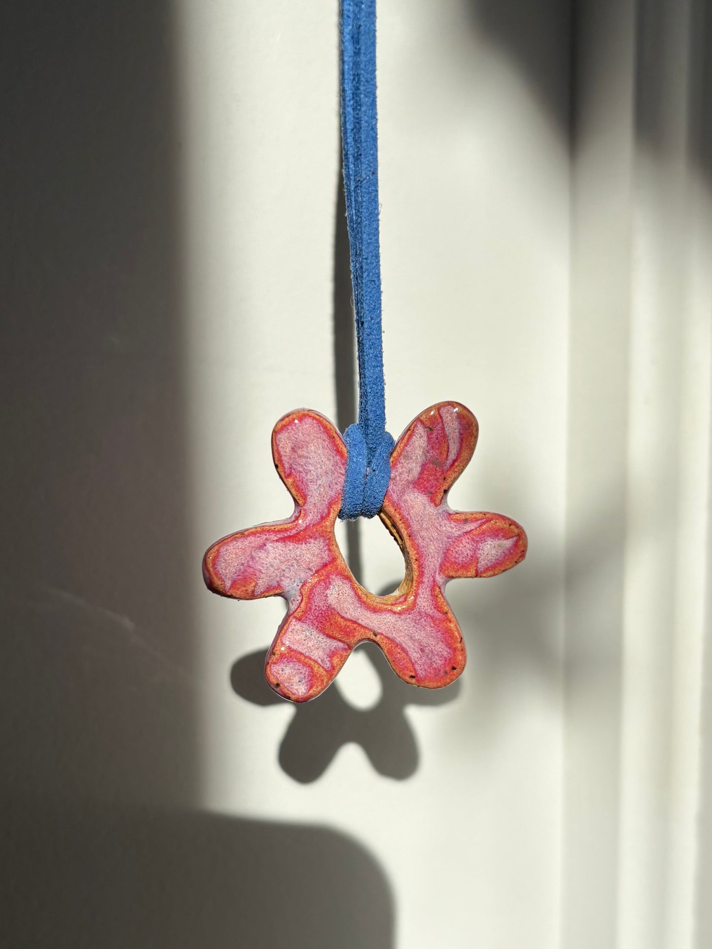 Strawberry Froth Flower Necklace
