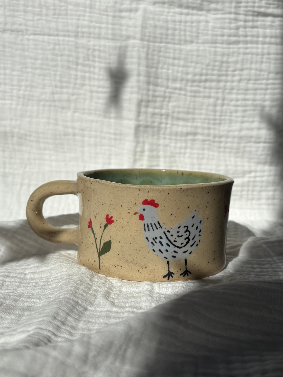 Chicken & Florals Mug