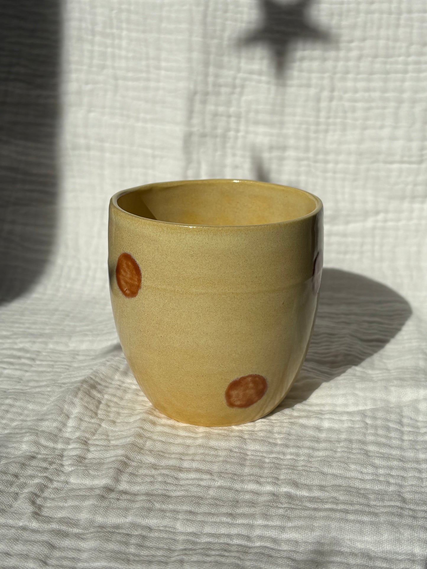 Yellow & Cinnamon Tumbler cup