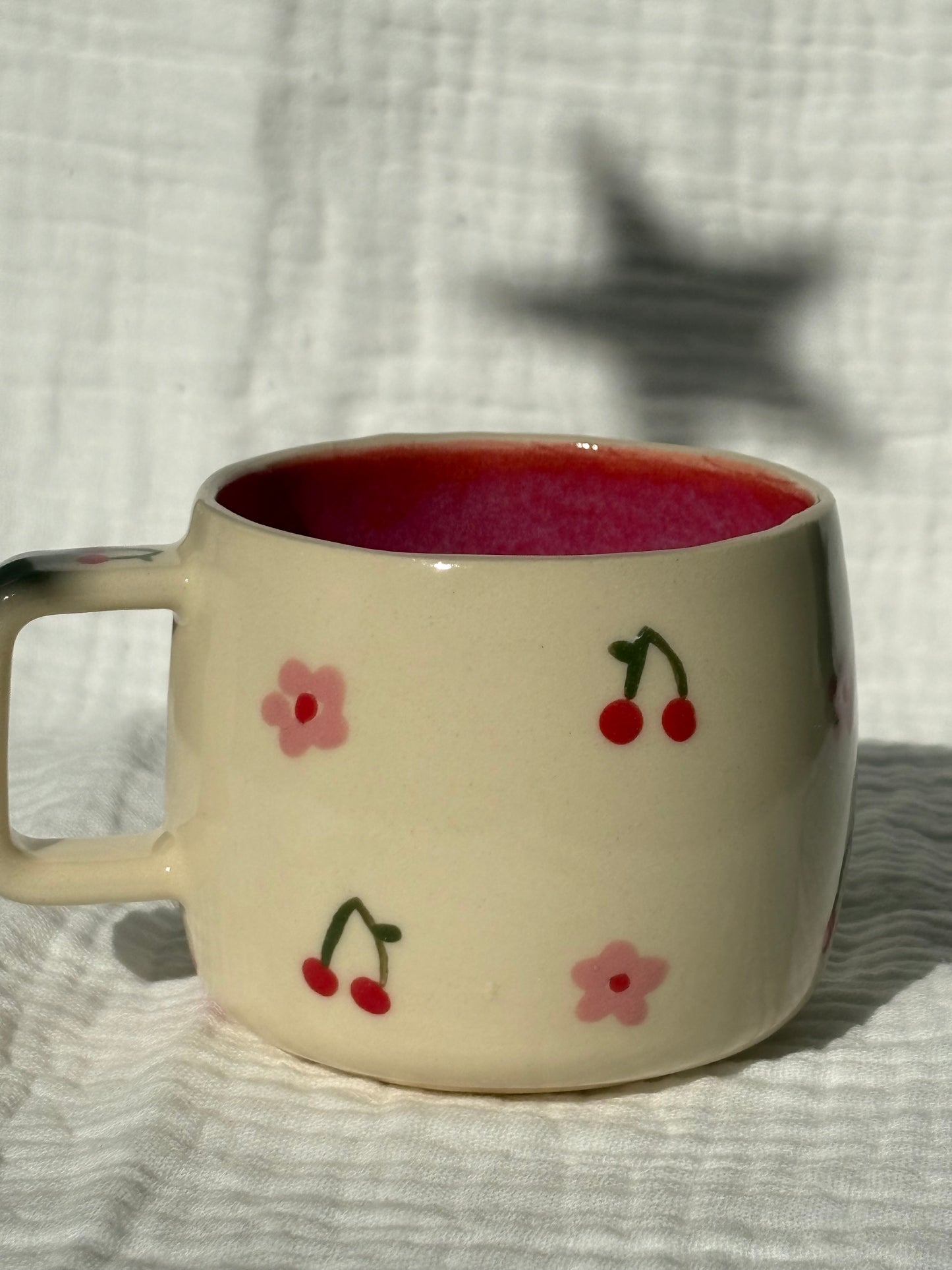 Dainty Cherry & Flowers Espresso Cup