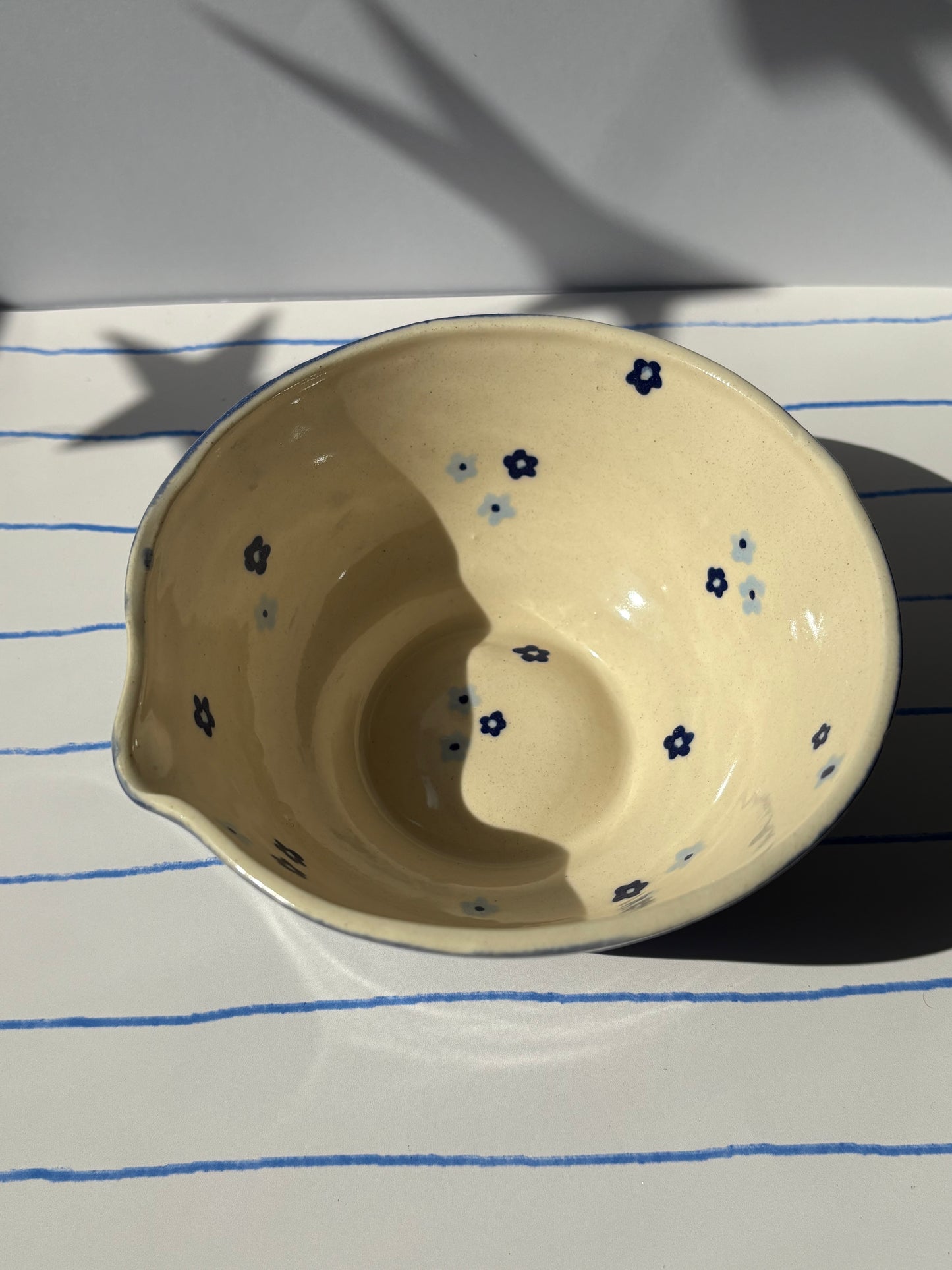 Dainty Blue Flowers Matcha Bowl