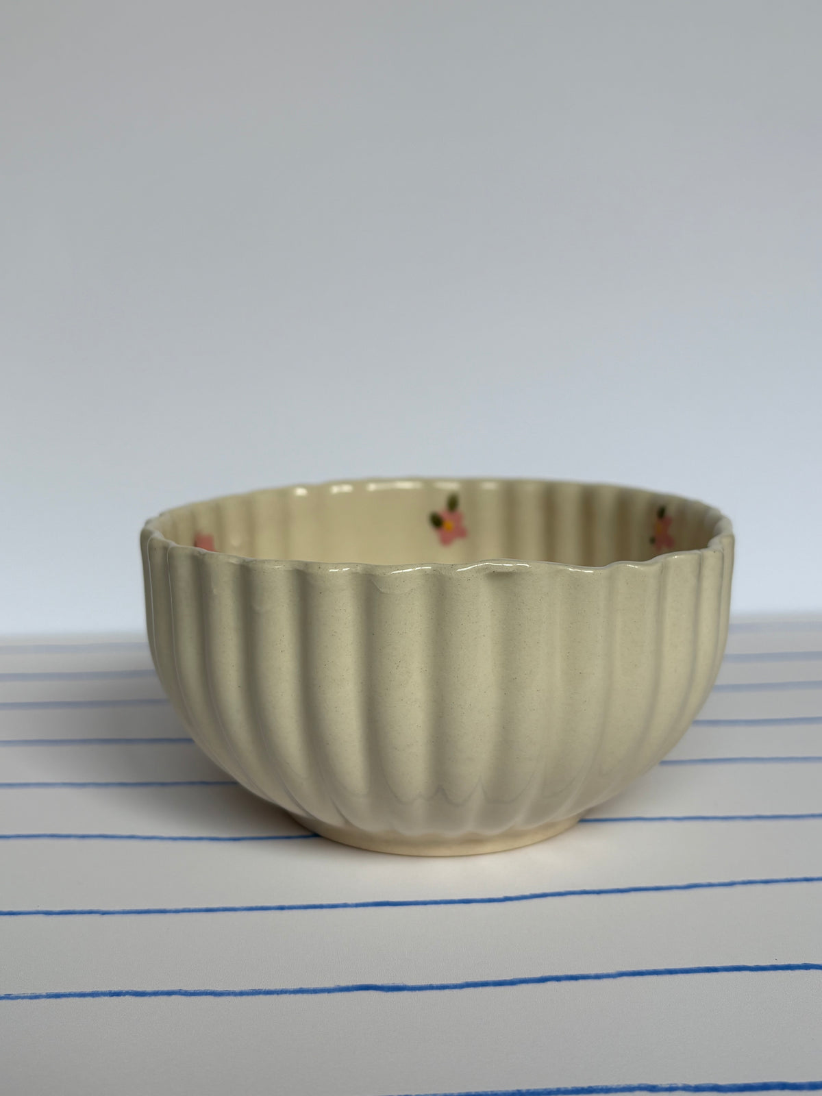 Pink Flowers Breakfast Bowl