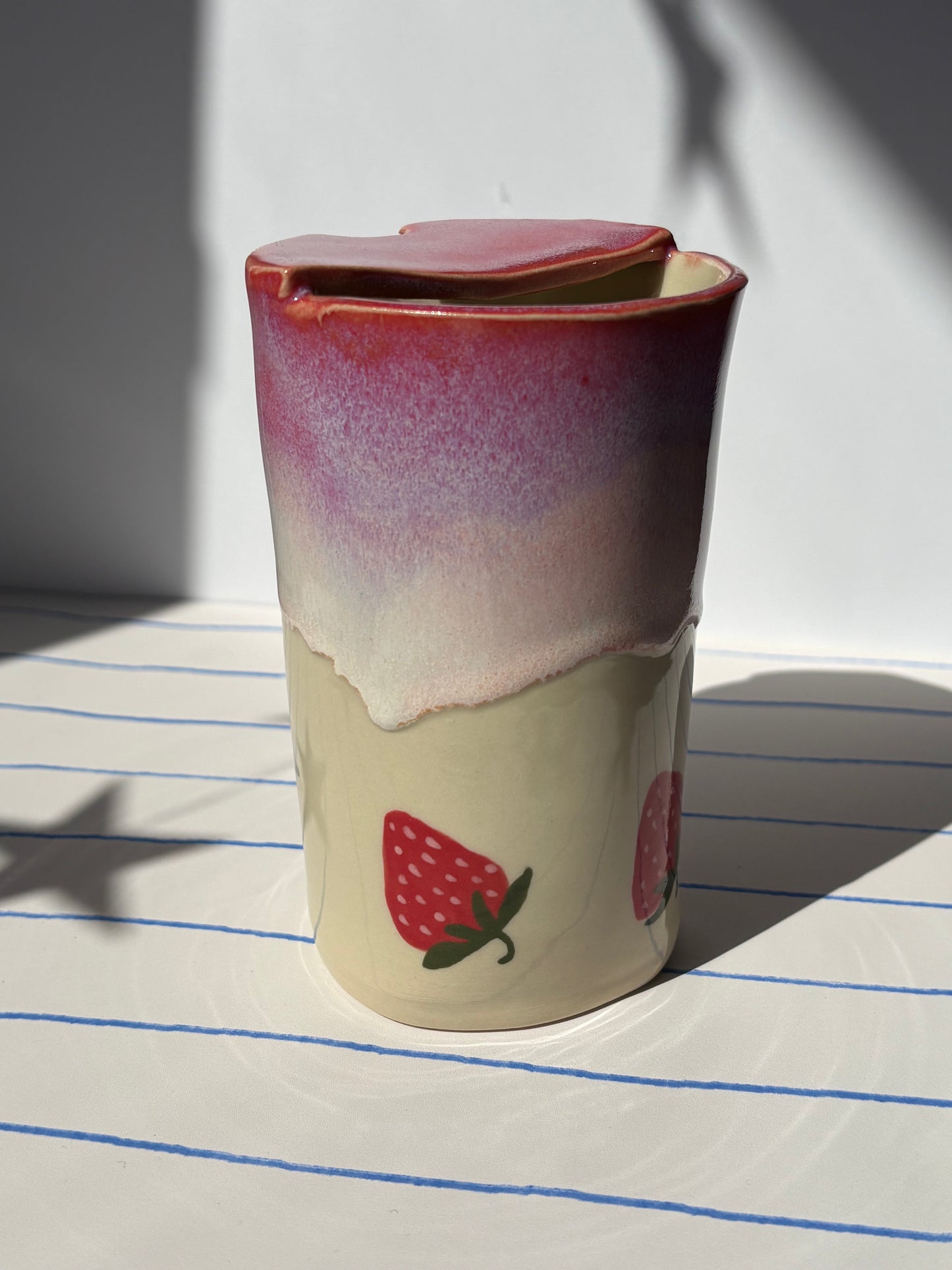 Strawberry Milkshake To-Go Cup