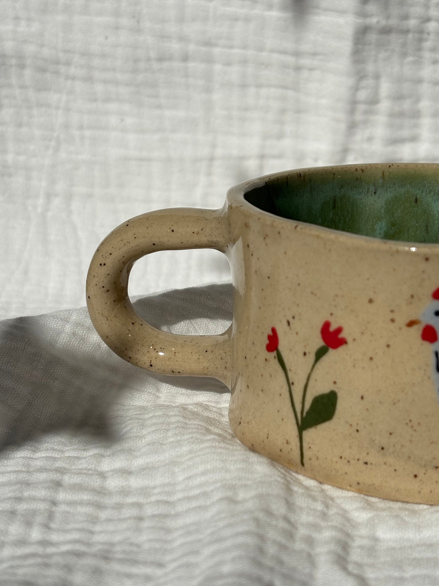 Chicken & Florals Mug