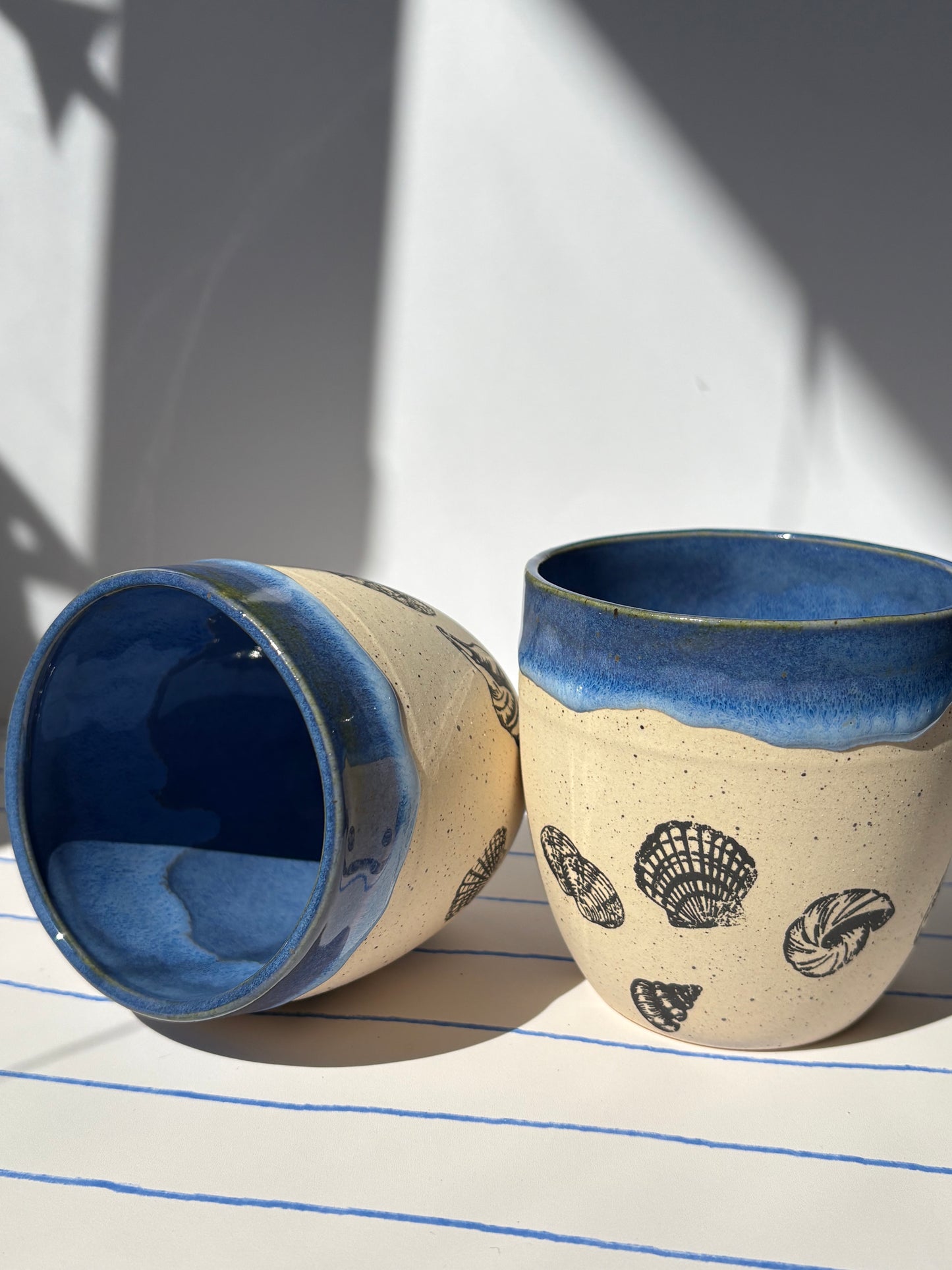Speckled Seashell Tumbler Cup