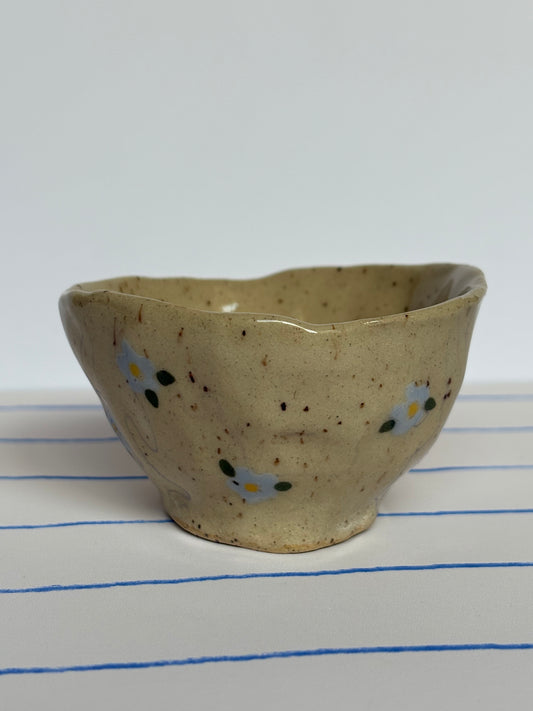 Speckled Blue Flower Espresso Cup