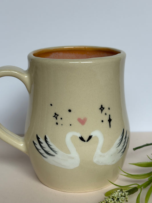 Kissing Swans Mug