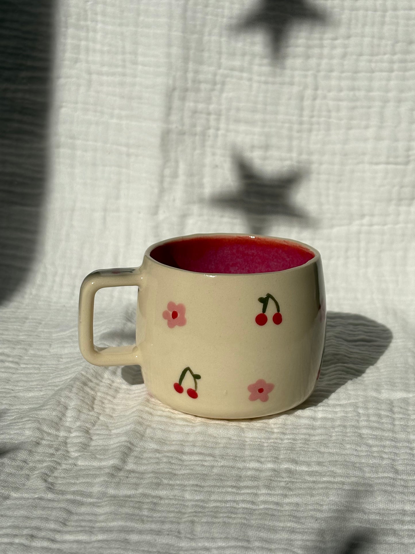Dainty Cherry & Flowers Espresso Cup