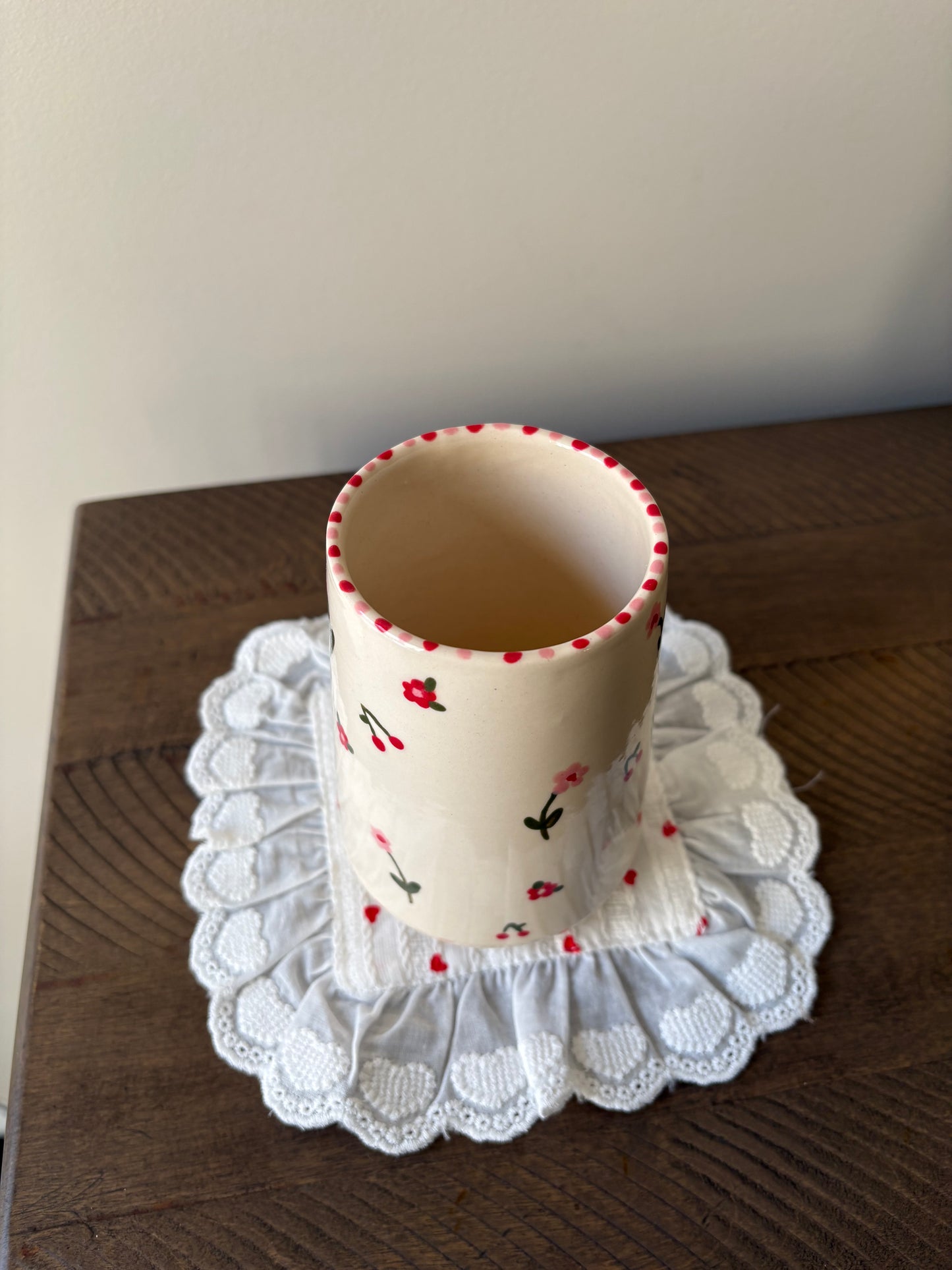 Cherries & Flowers Tumbler Cup
