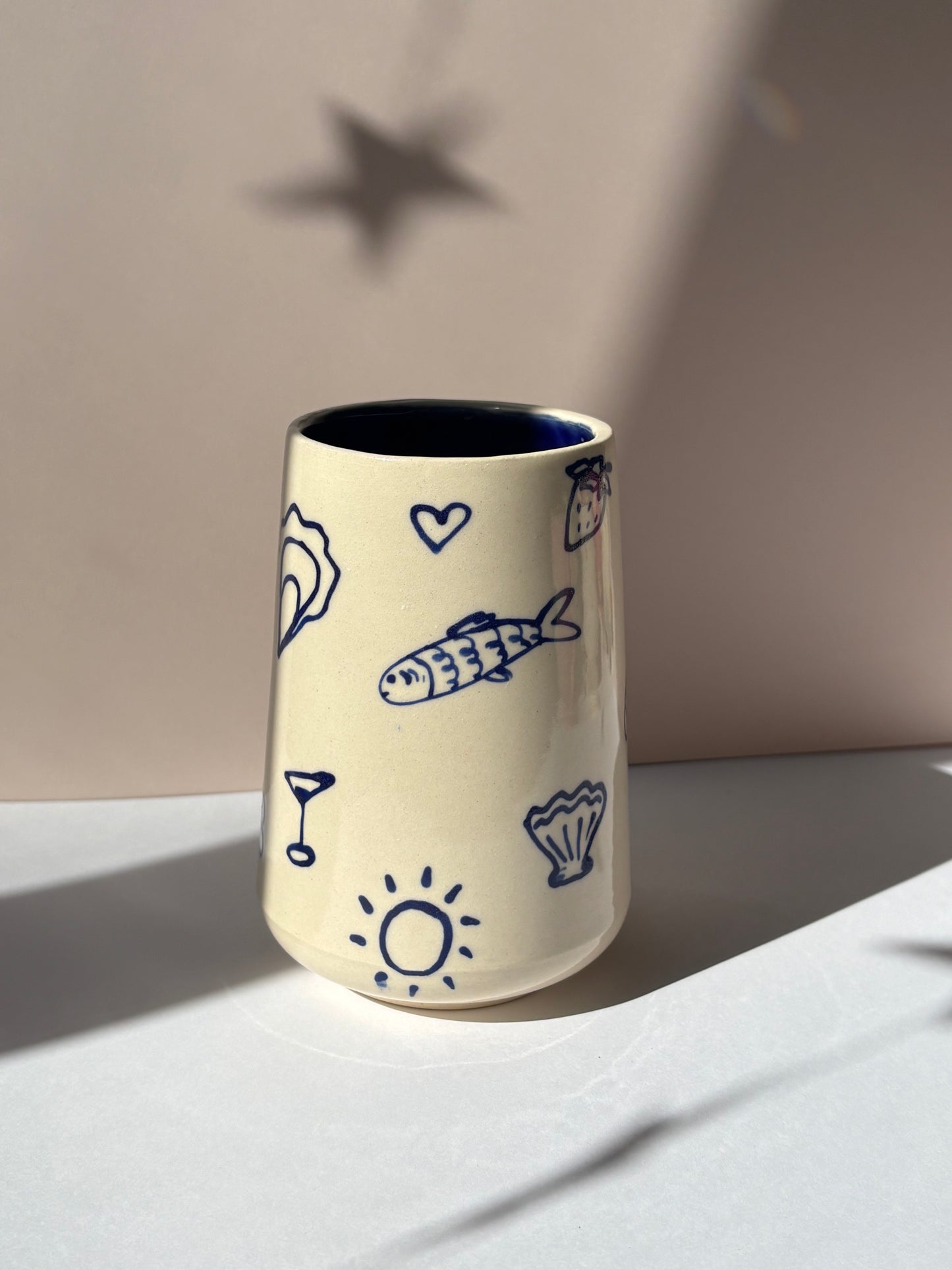 Coastal Doodles Tumbler Cup