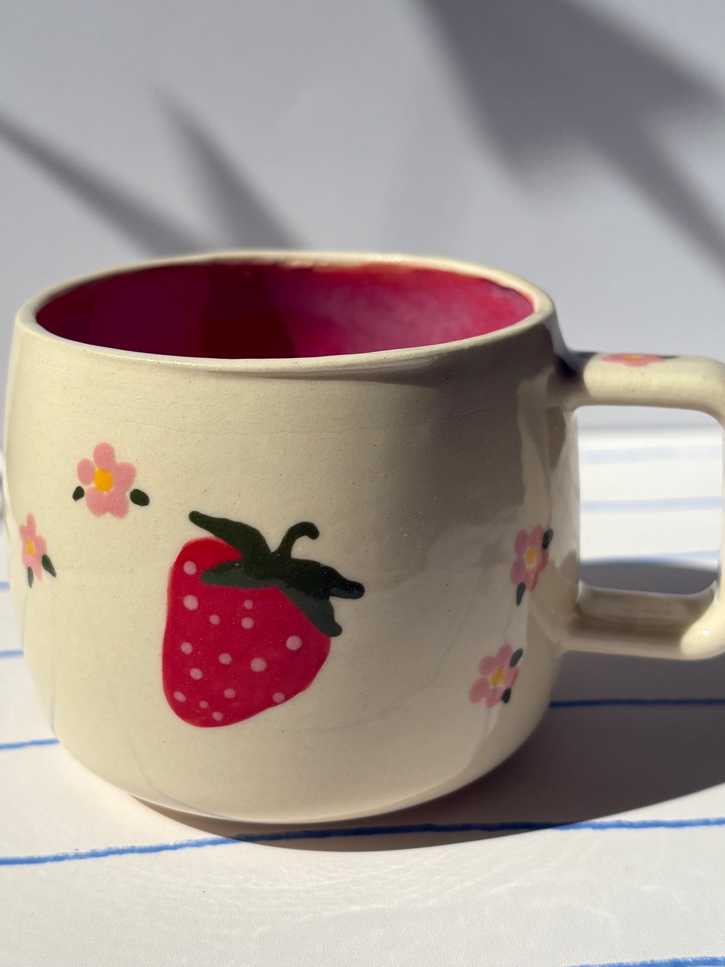 Strawberry & Flower Espresso Cup