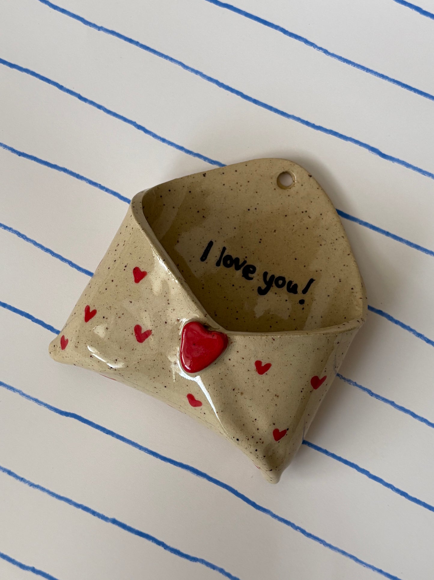 I Love You Ceramic Wall Envelope
