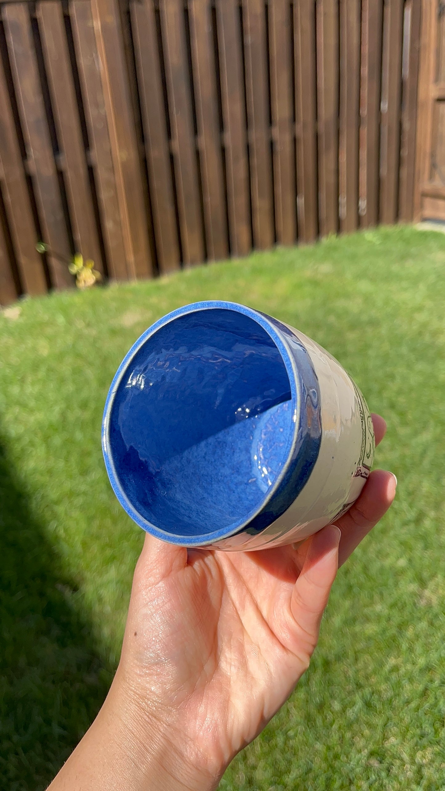 Blue Ghostly Tumbler