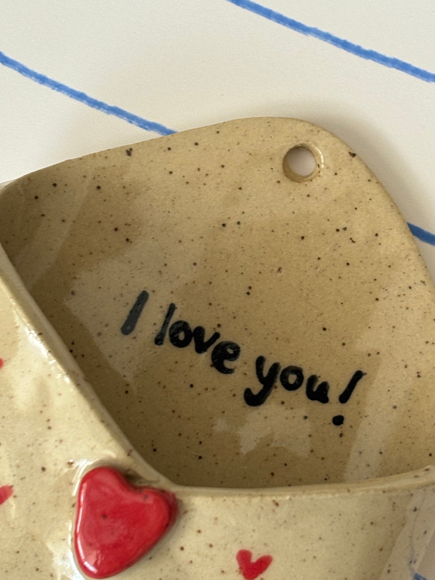 I Love You Ceramic Wall Envelope