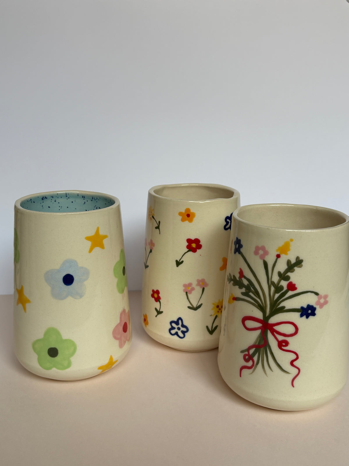 Flower Bouquet Tumbler Cup
