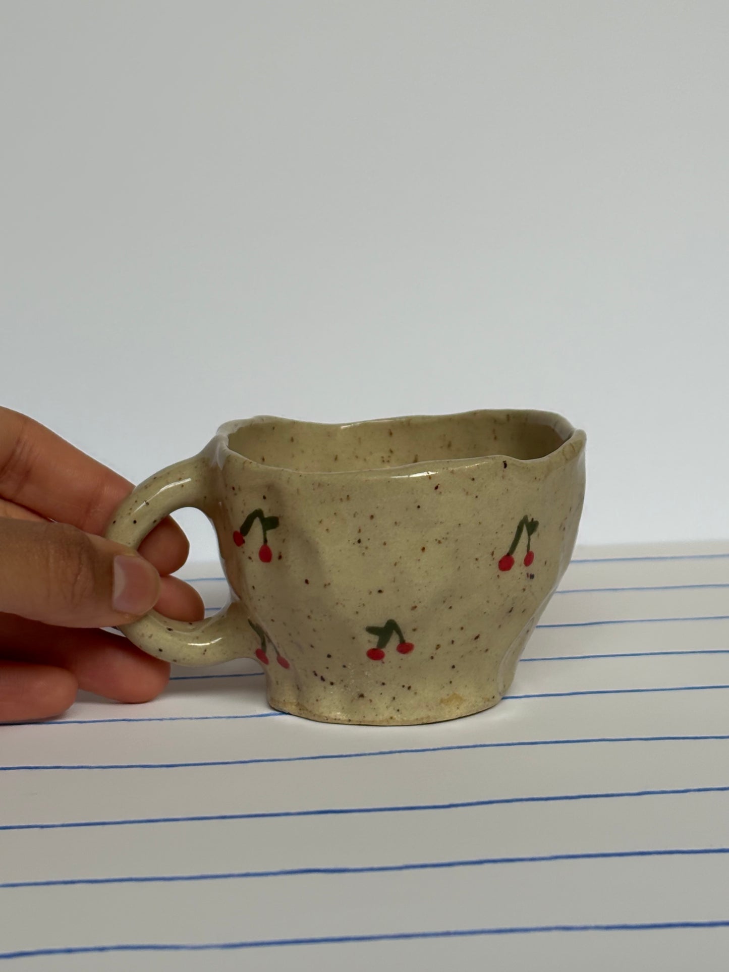 Speckled Cherries Espresso Mug