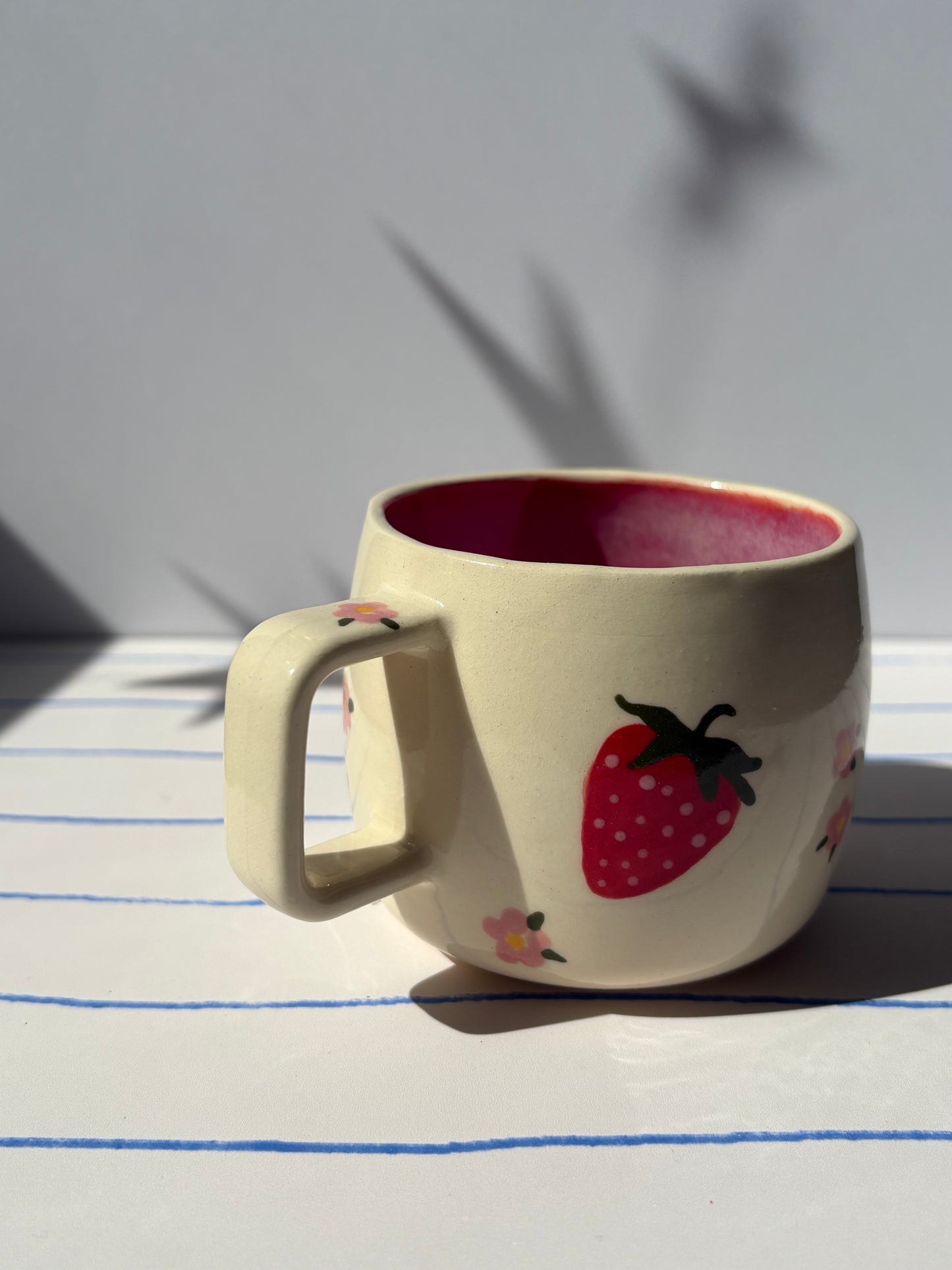 Strawberry & Flower Espresso Cup
