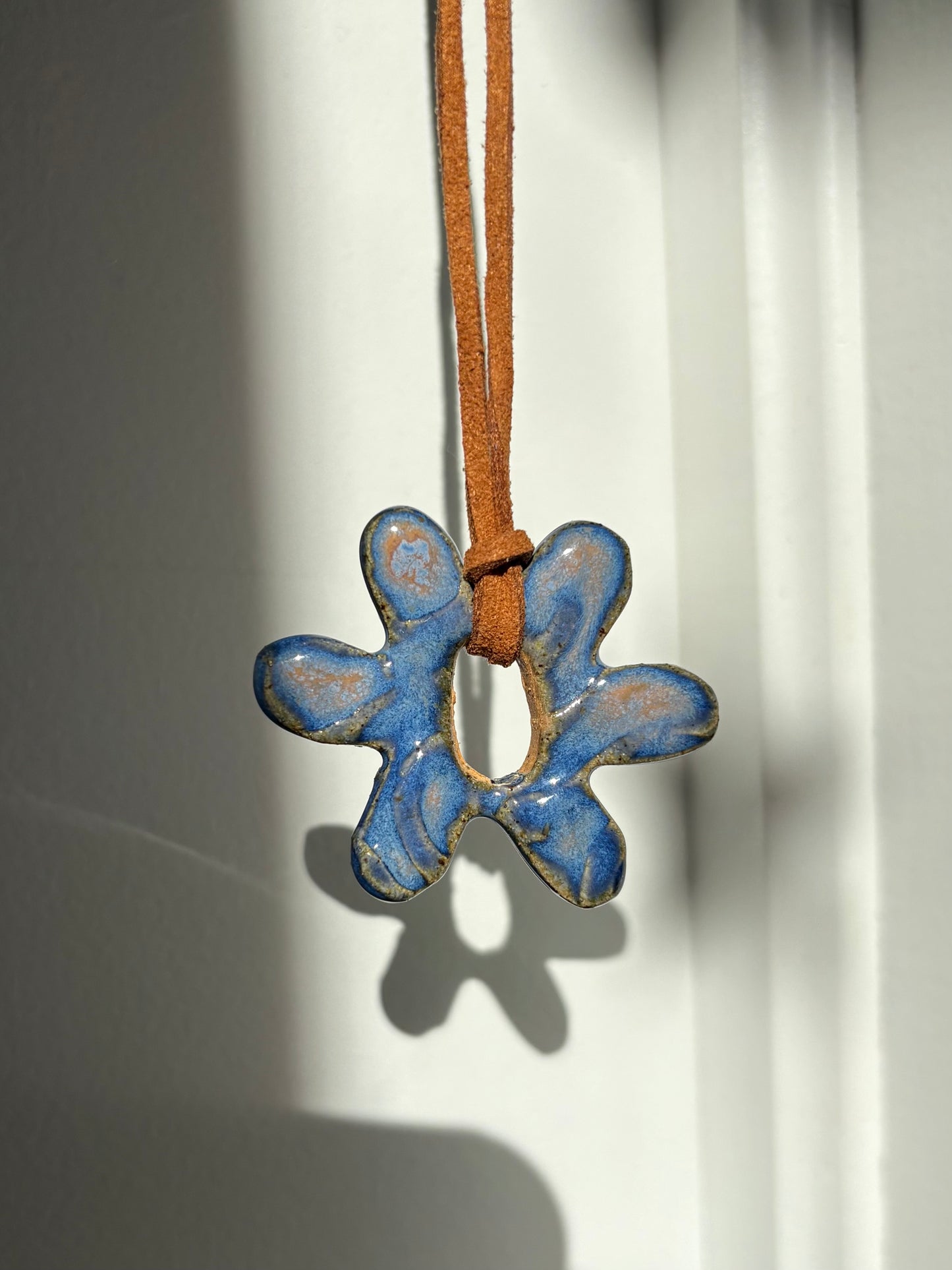 Ocean Blue Flower Necklace