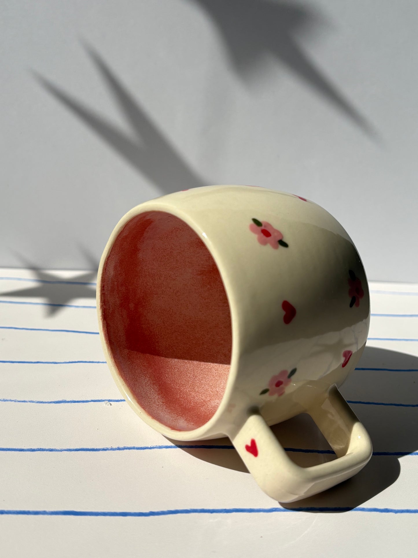 Dainty Pink Flower Espresso Cup