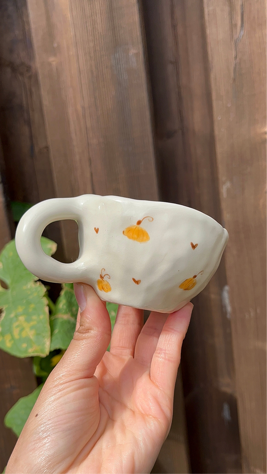 Pumpkins & Hearts Espresso Cup