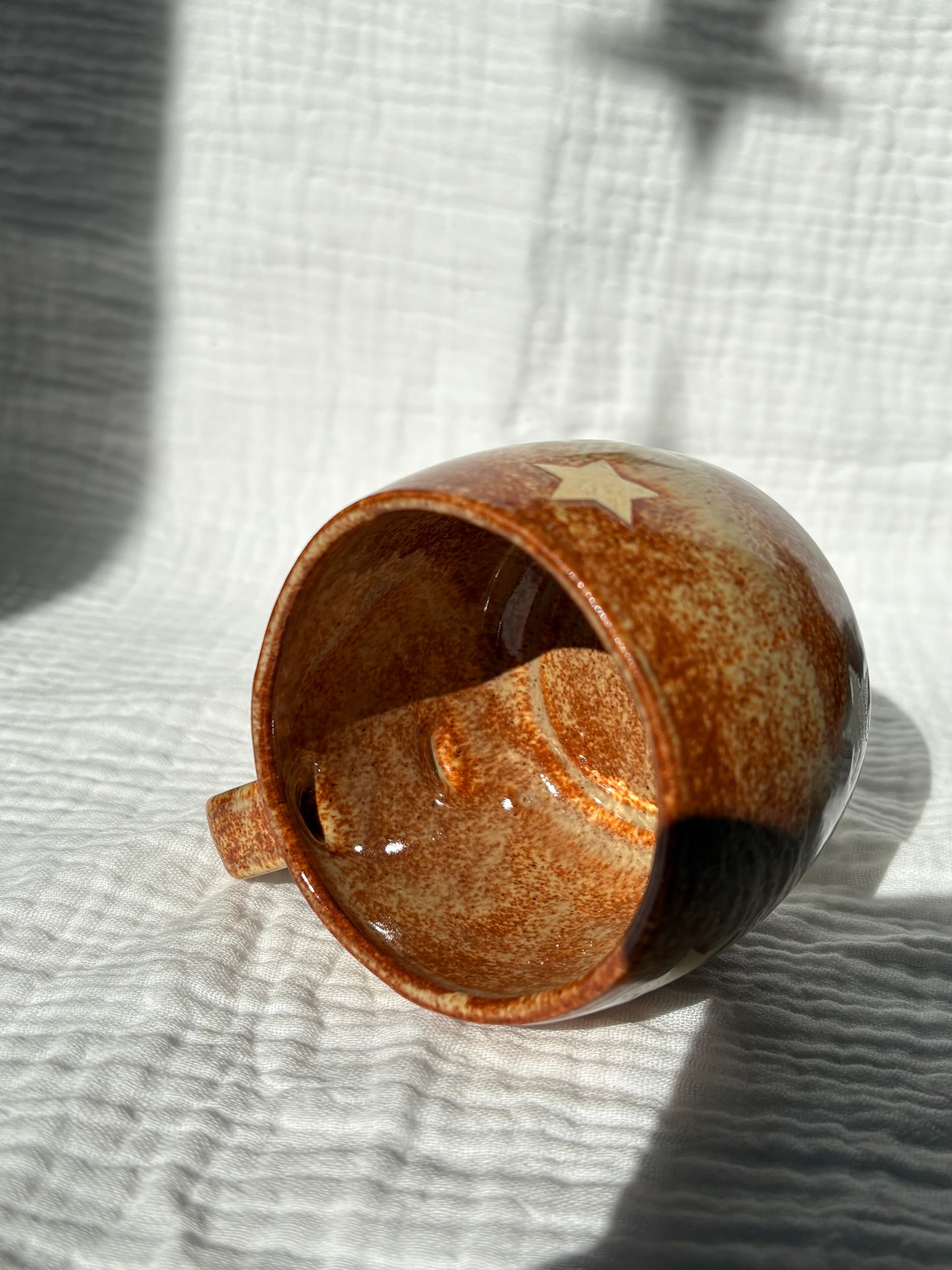 Caramel Syrup Stars Espresso Cup