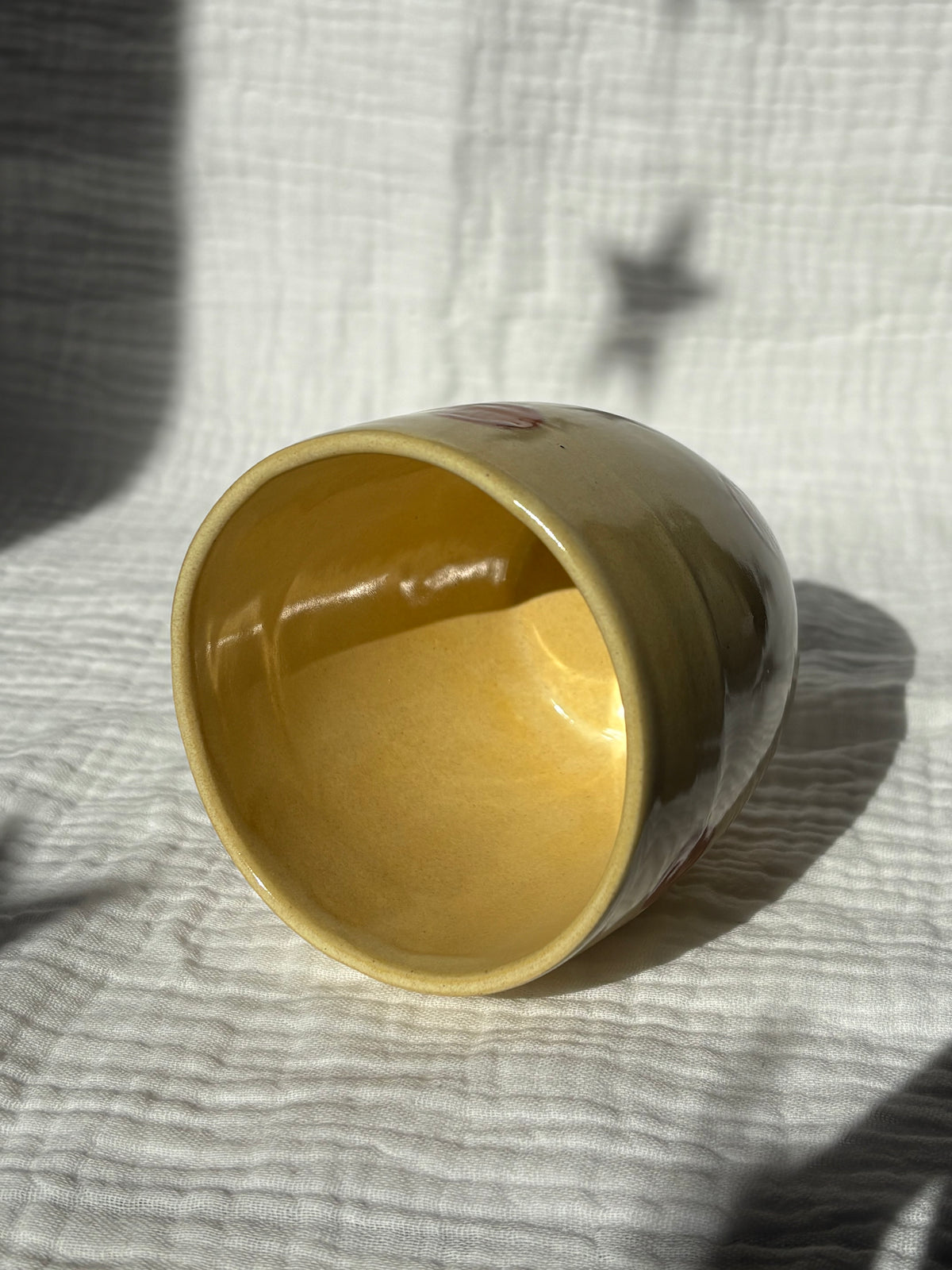 Yellow & Cinnamon Tumbler cup