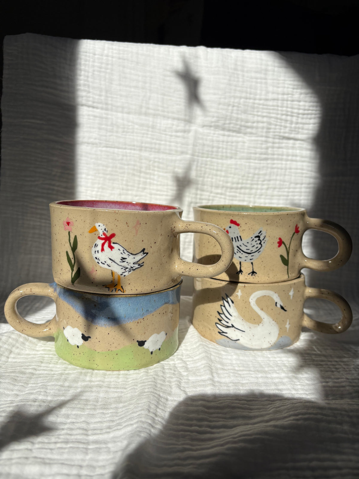 Goose & Flower Mug