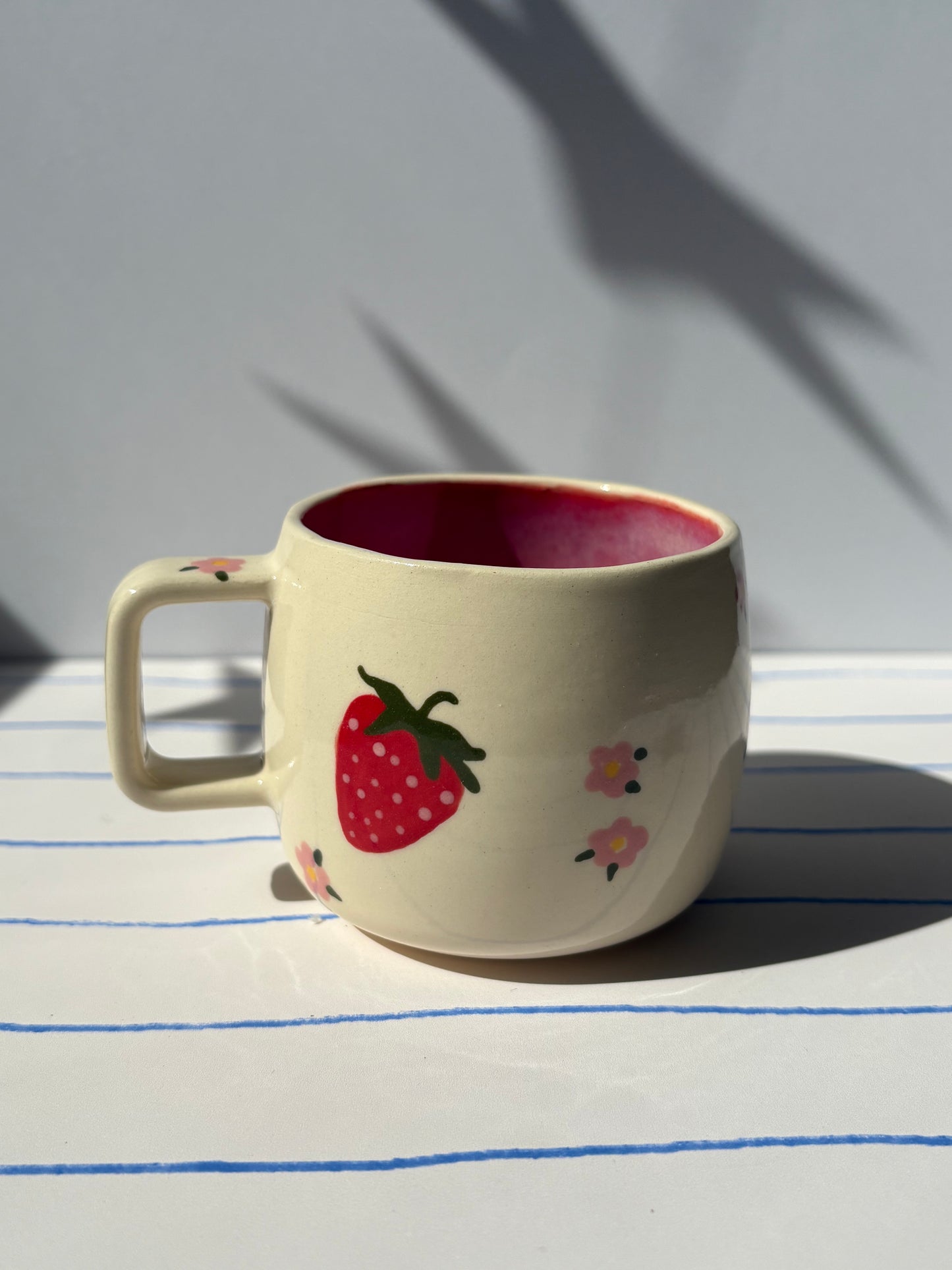 Strawberry & Flower Espresso Cup