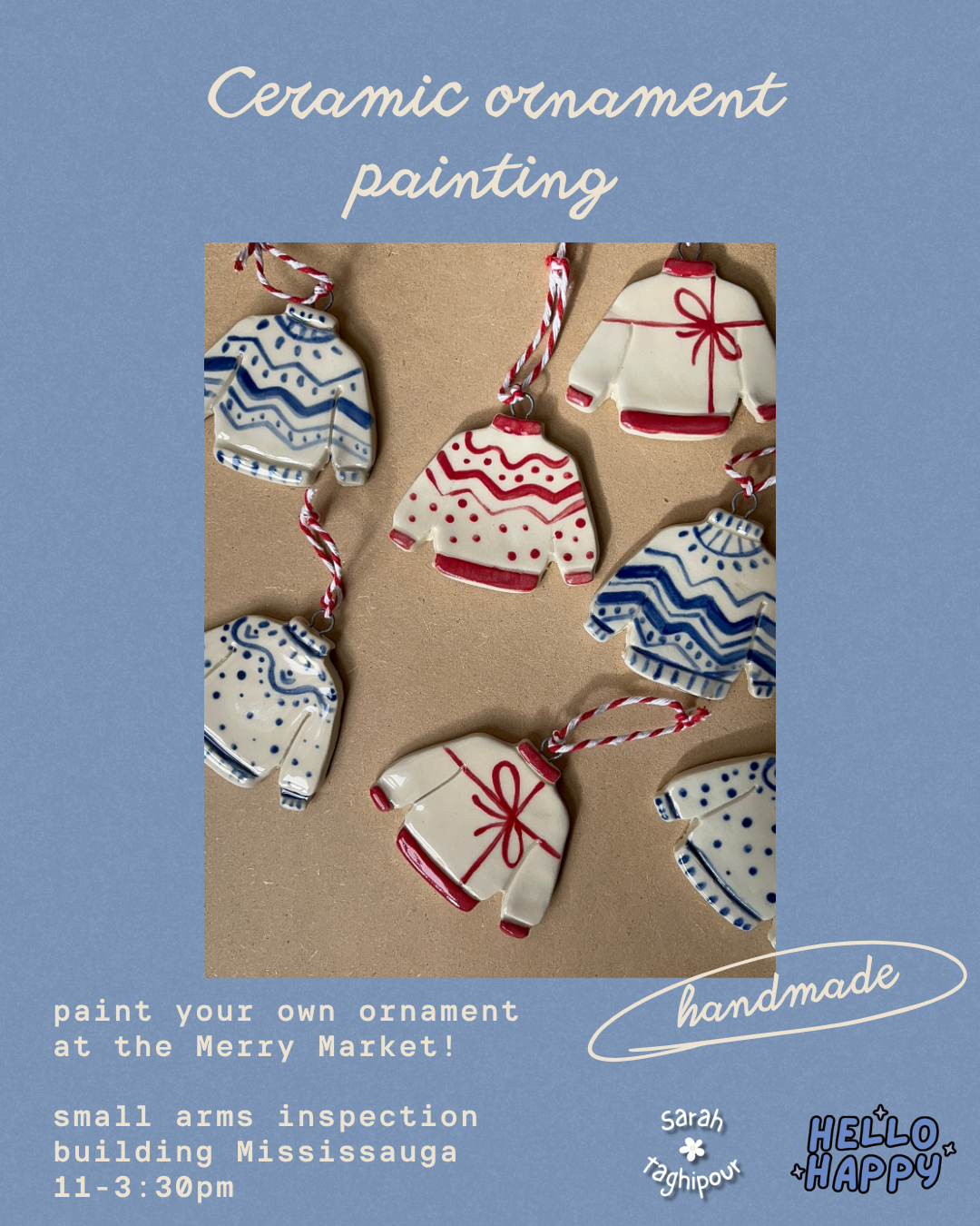 Ornament Painting at the Merry Market! (HelloHappy Hq events)