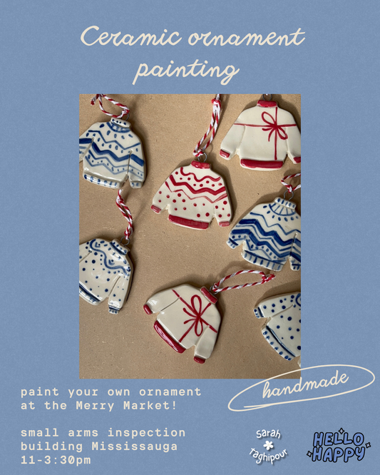 Ornament Painting at the Merry Market! (HelloHappy Hq events)