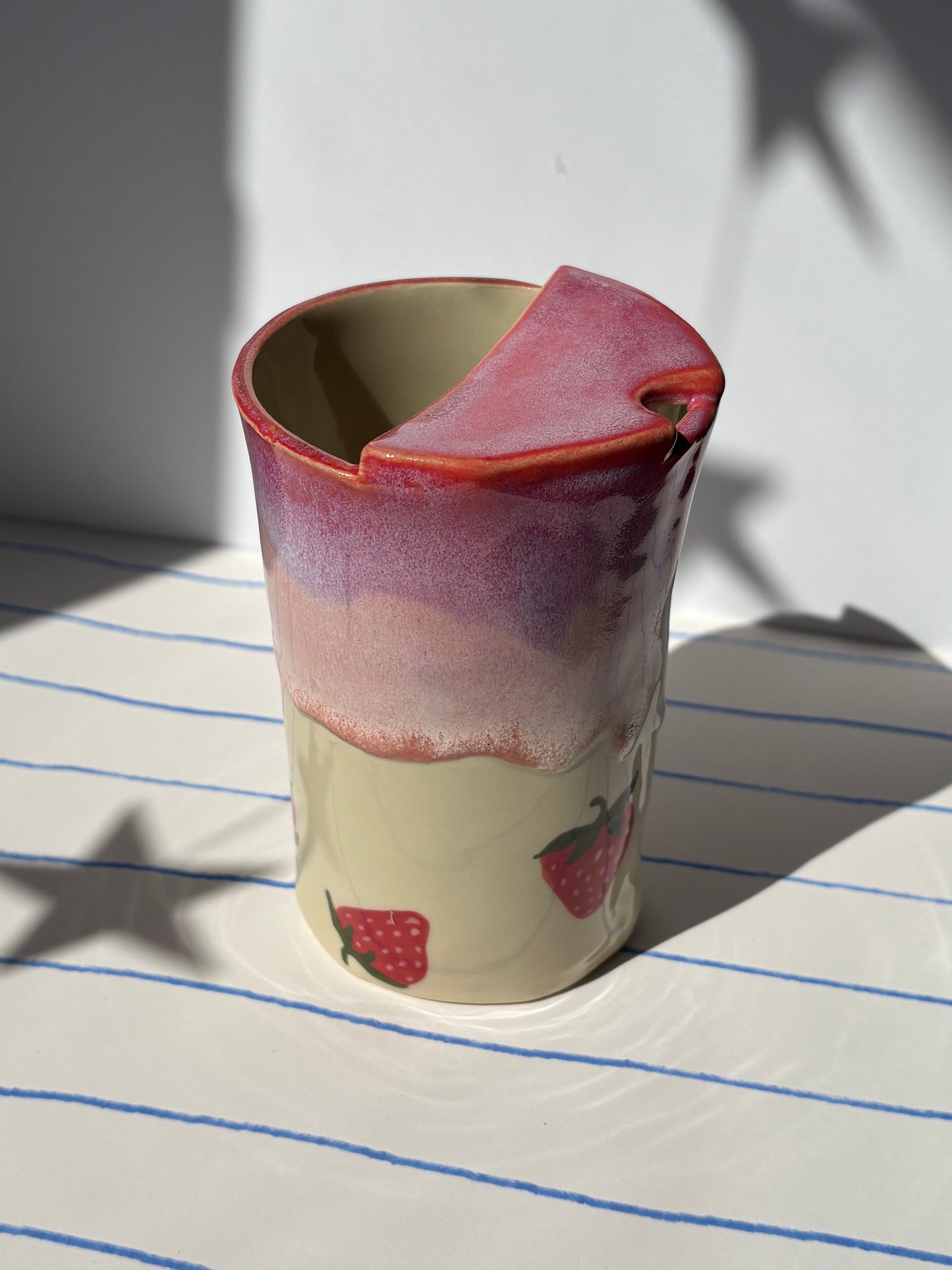 Strawberry Milkshake To-Go Cup