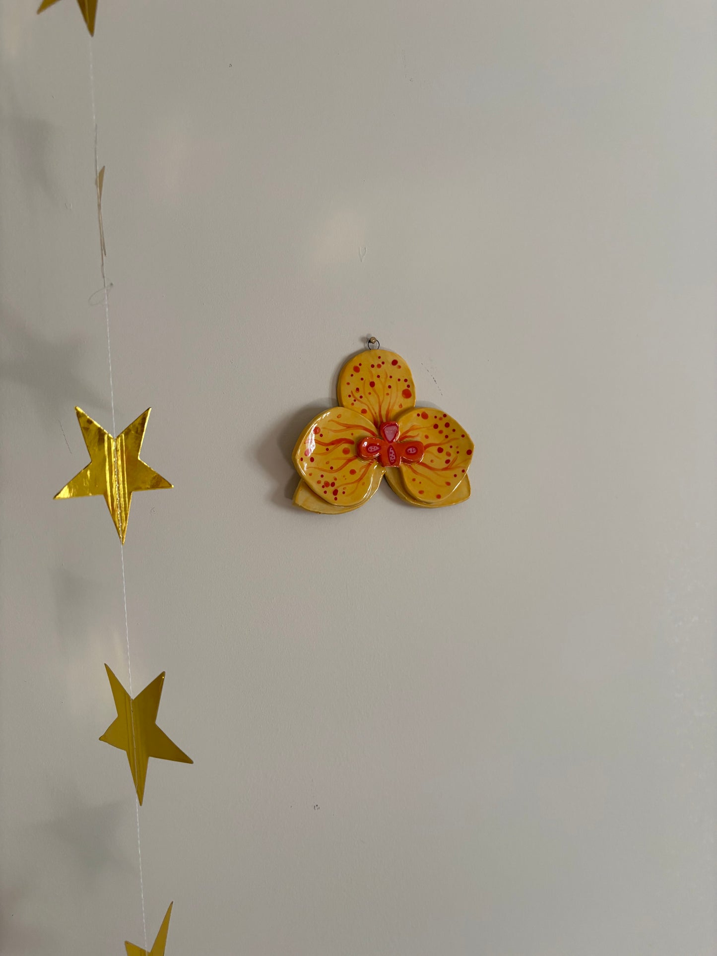 Wall Orchid Sculpture