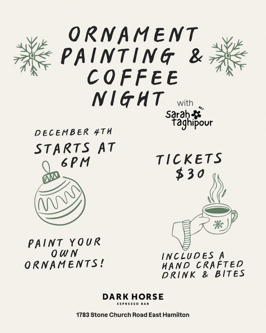 Ornament Painting & Coffee Night at Dark Horse Espresso Bar