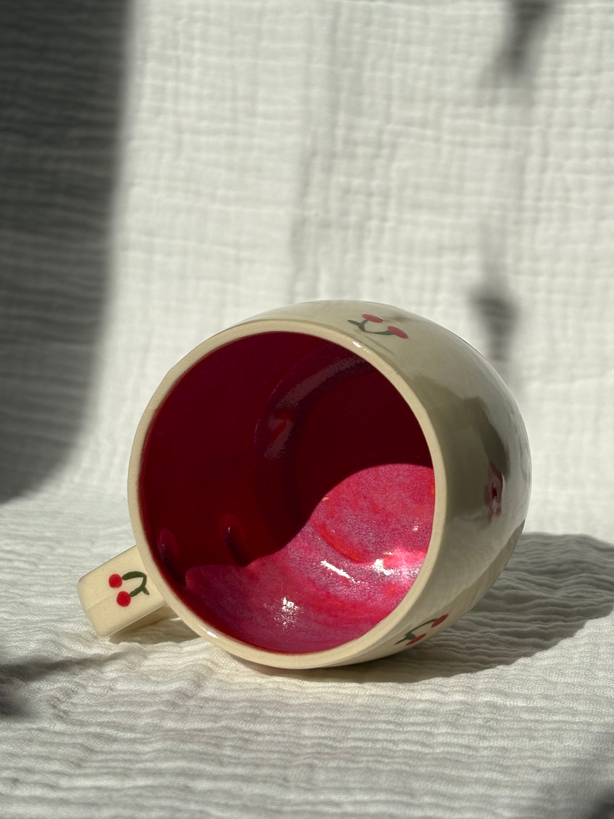 Dainty Cherry & Flowers Espresso Cup